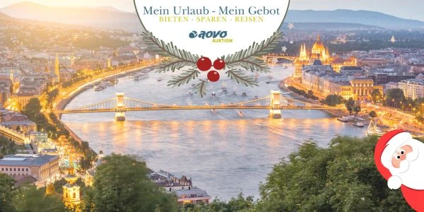 Bild von Budapest , beleuchtet. Aovo Auktion