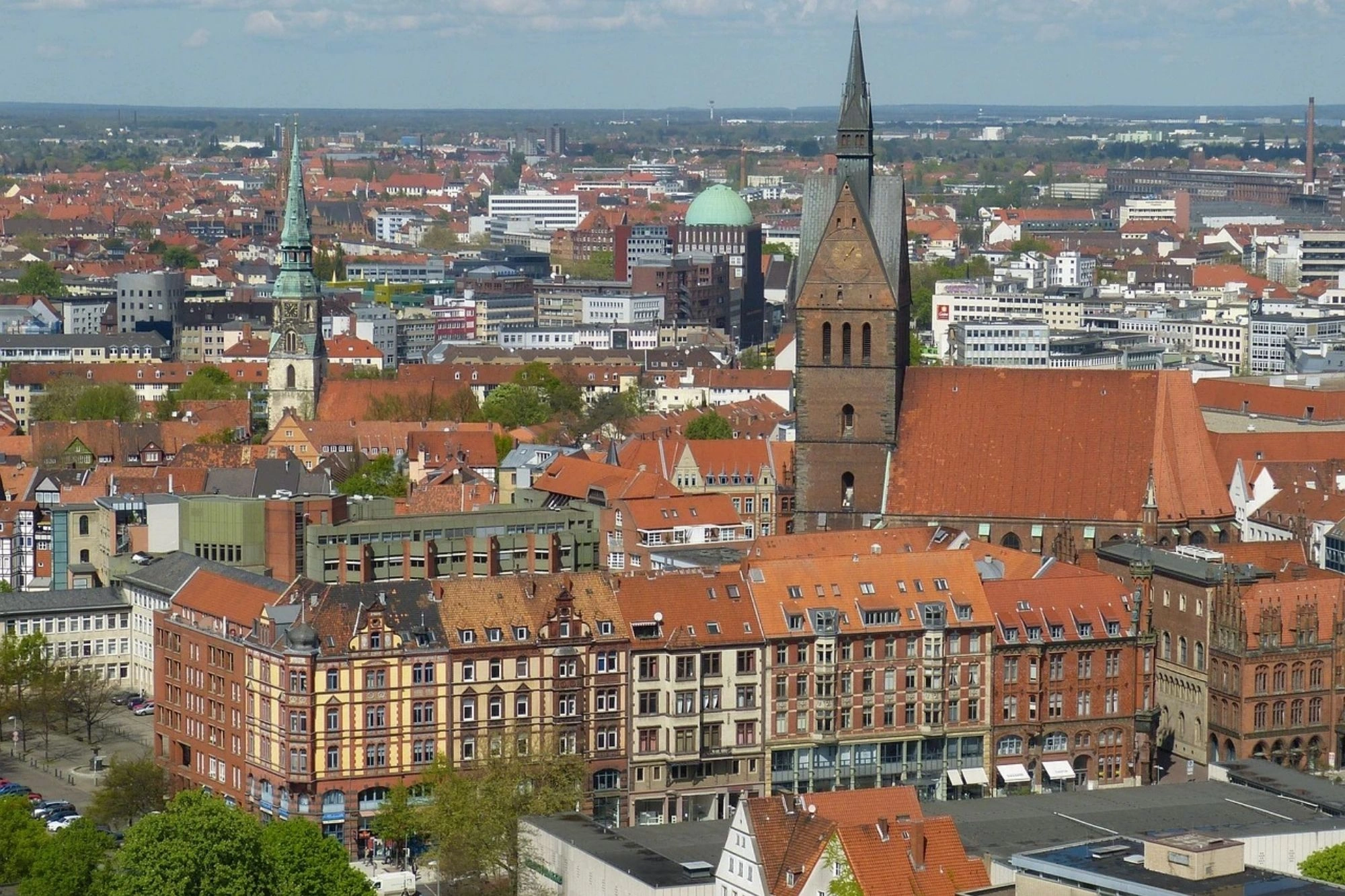 Hannover Sehenswürdigkeiten Überblick auf die Stadt und die Marktkirche