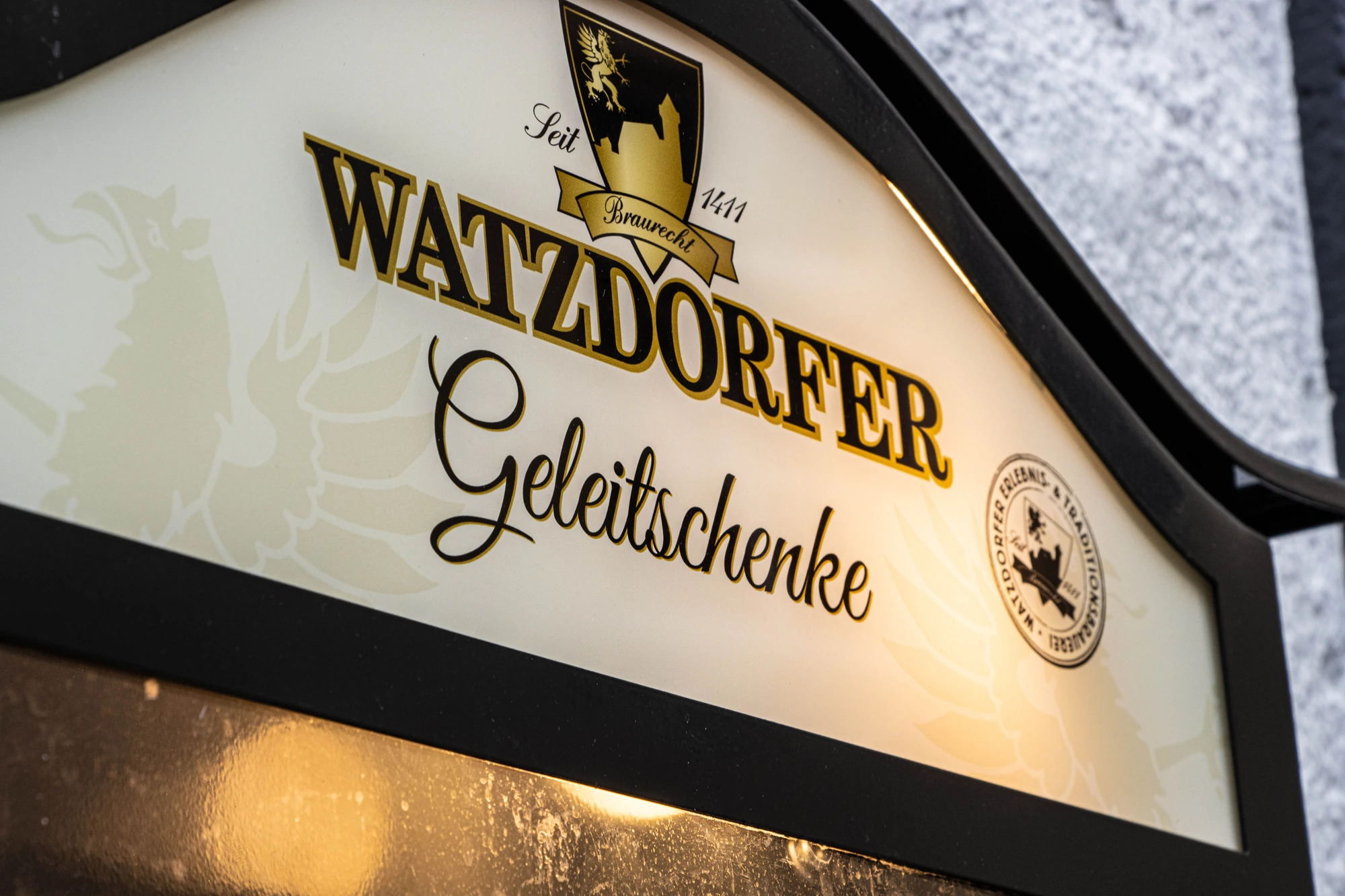 Watzdorfer Geleitschenke - Titel und Logo
