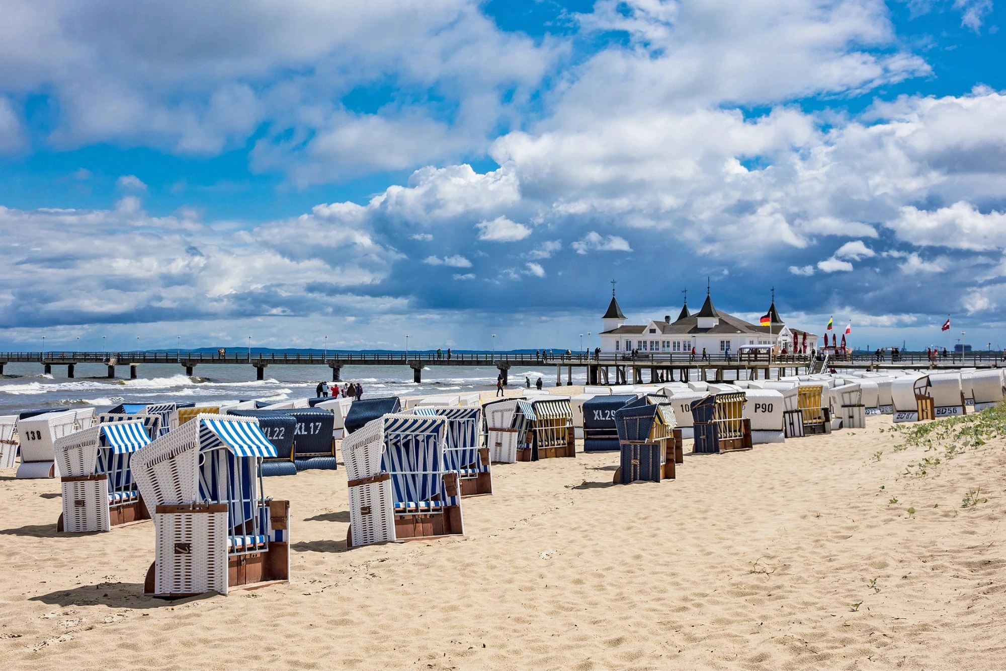 Seebrücke in Ahlbeck auf der Insel Usedom