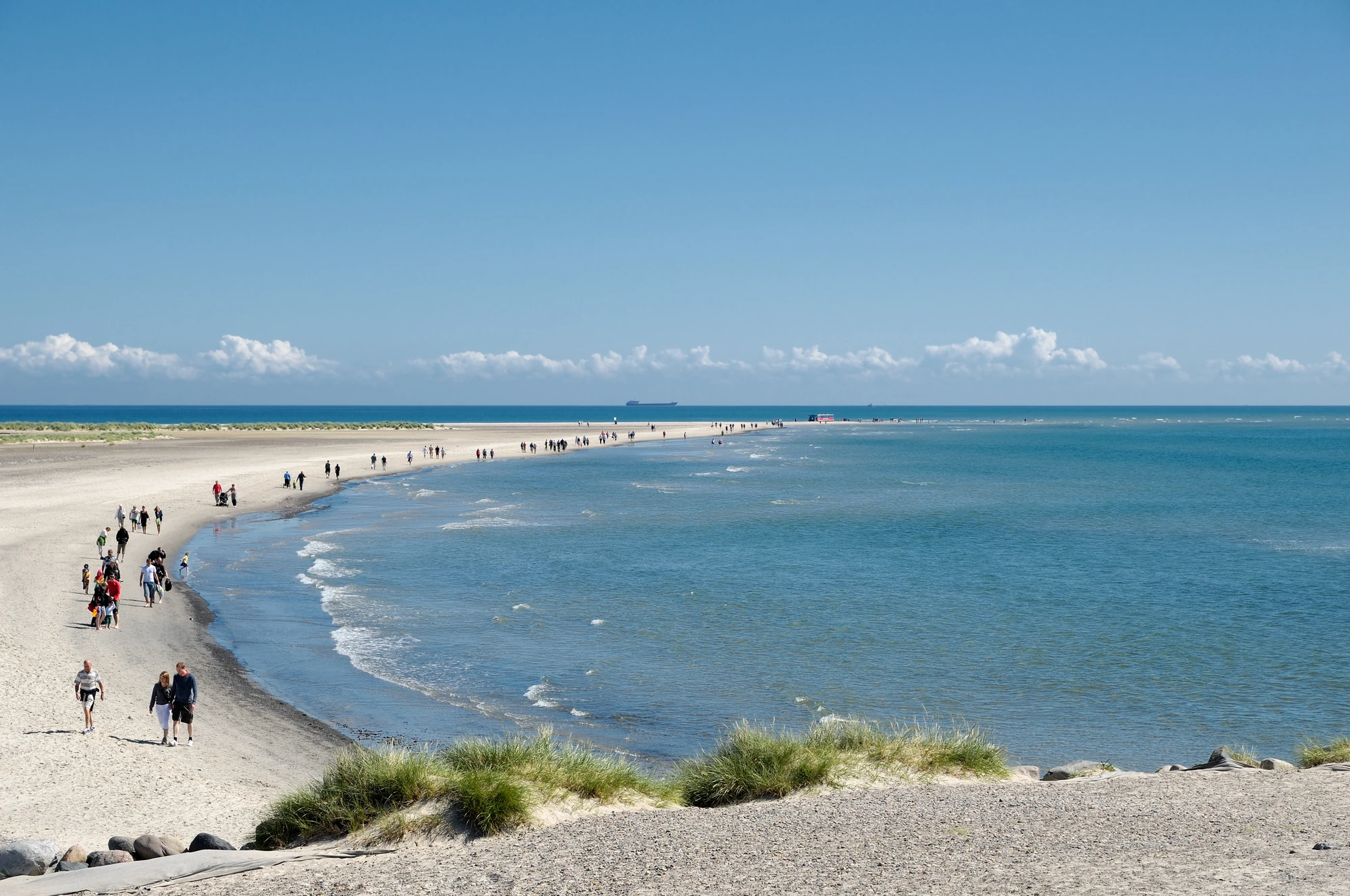Strand Grenen Jütland bei einem Urlaub mit dem Zug nach Aarhus