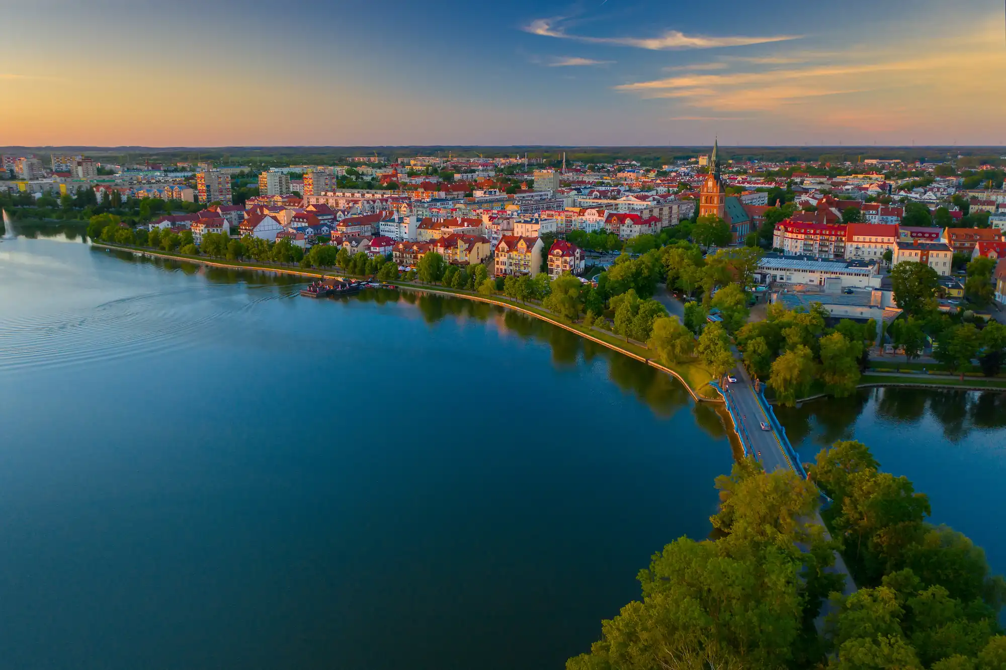 Town of Elk in North Eastern Poland