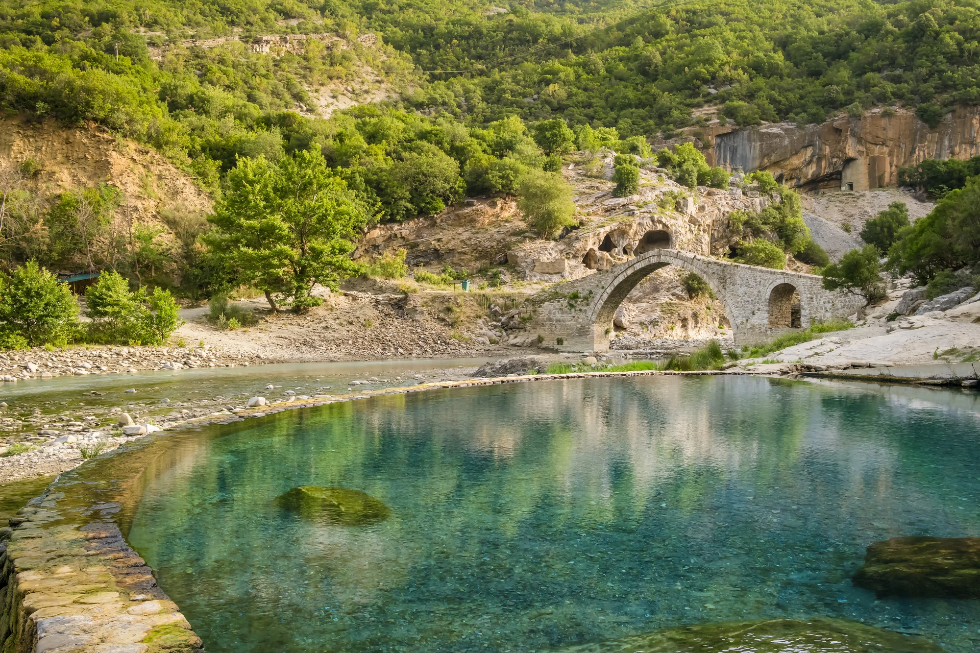 Benja Thermal Bad in Permet, Albania