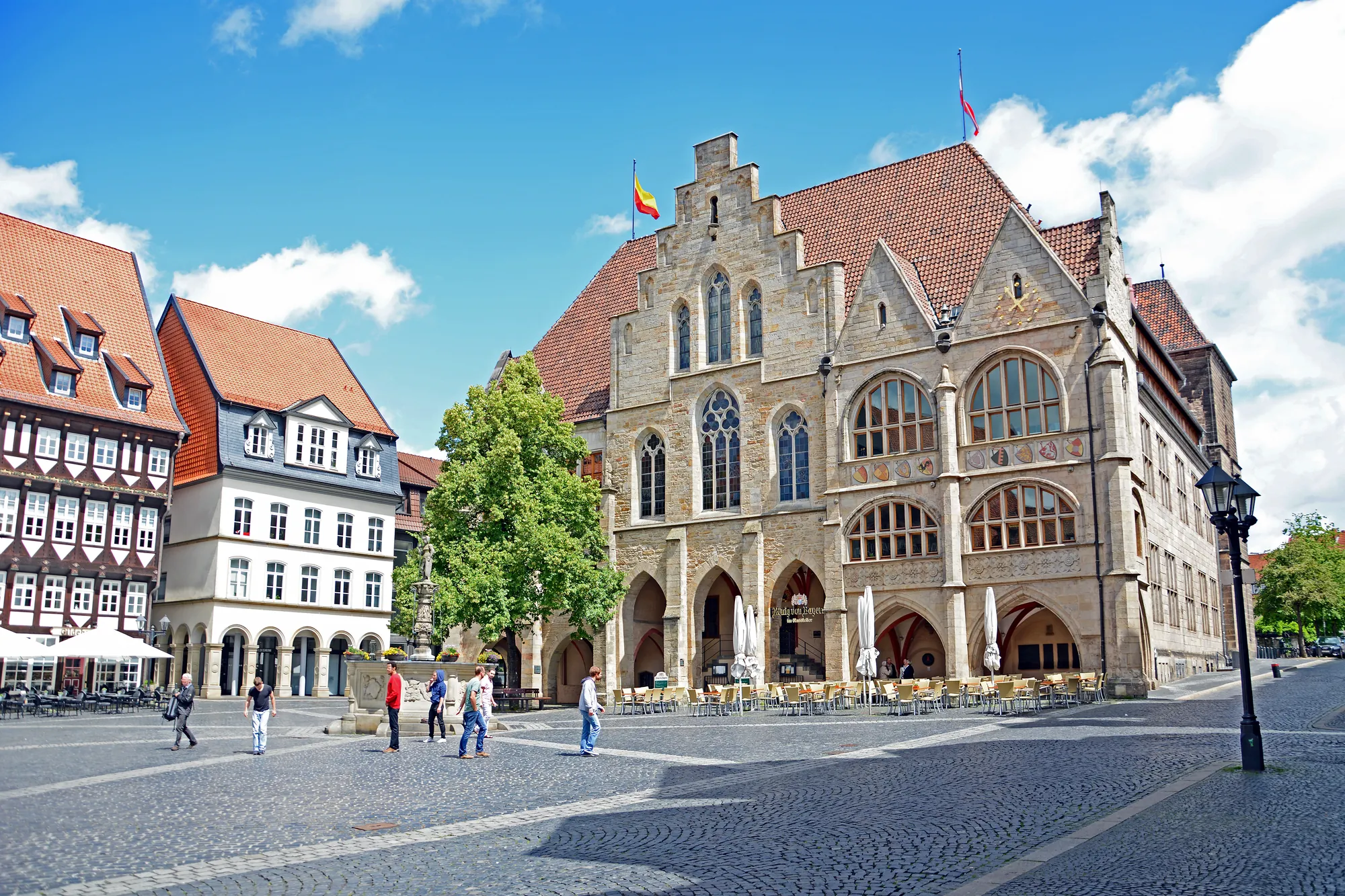 Hildesheim Rathaus - Aussicht auf das historische Rathaus