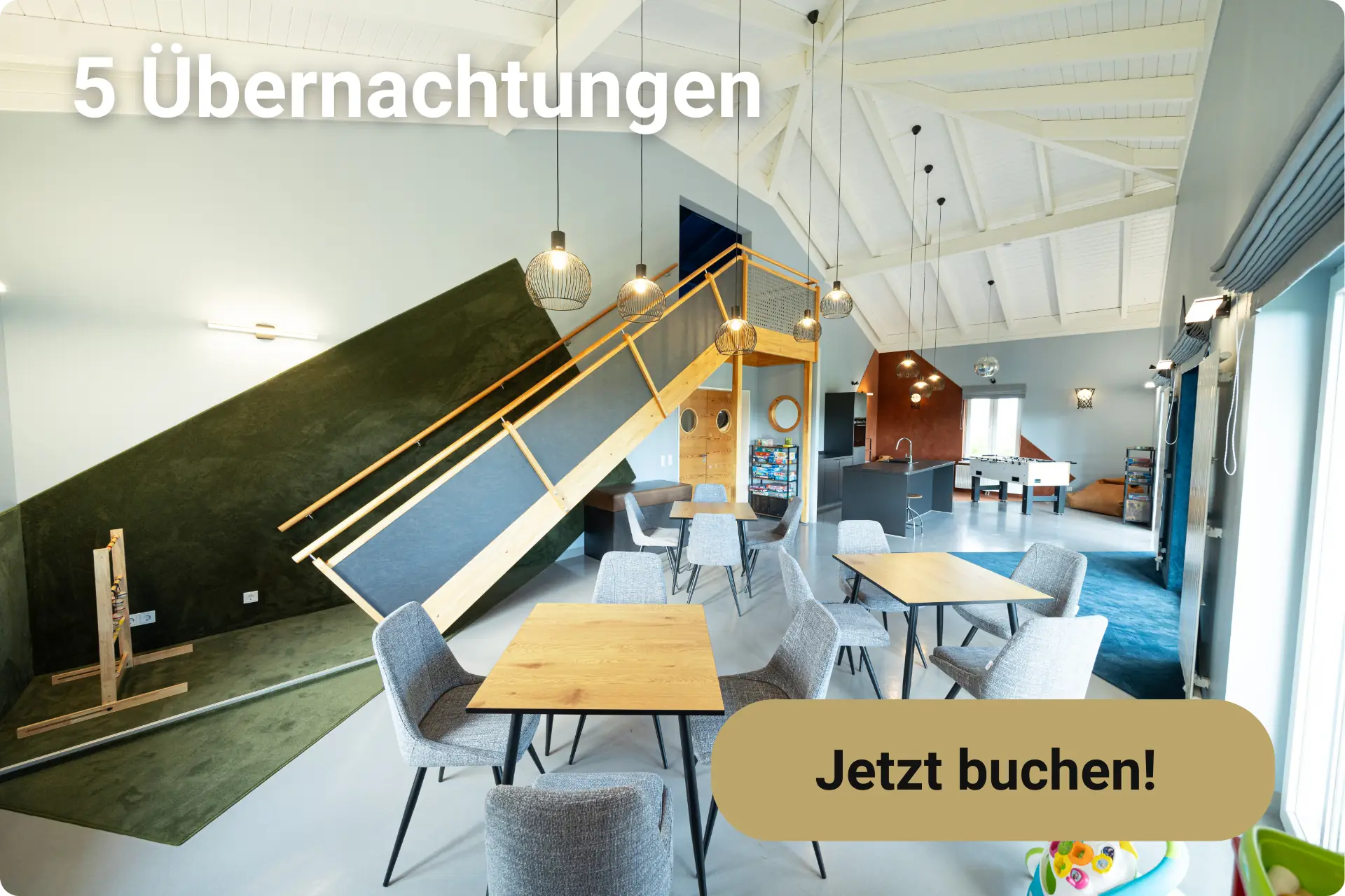 Indoorspielplatz im BEECH Resort Boltenhagen als Angebotskachel für 7 Übernachtungen