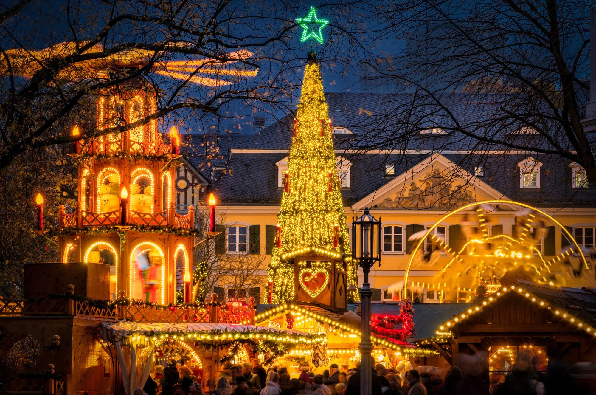 Der Weihnachtsmarkt in Bonn.