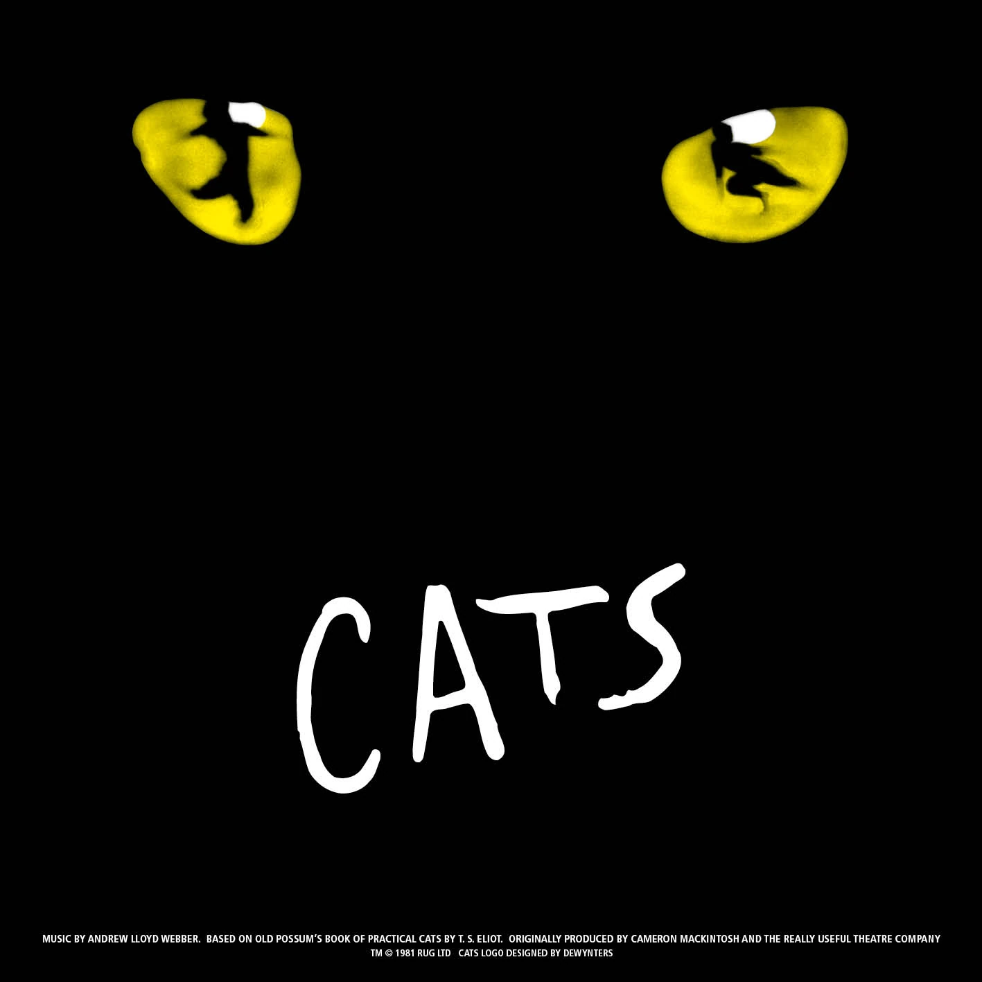 CATS Keyvisual - schwarzes Keyvisual mit gelben Katzenaugen
