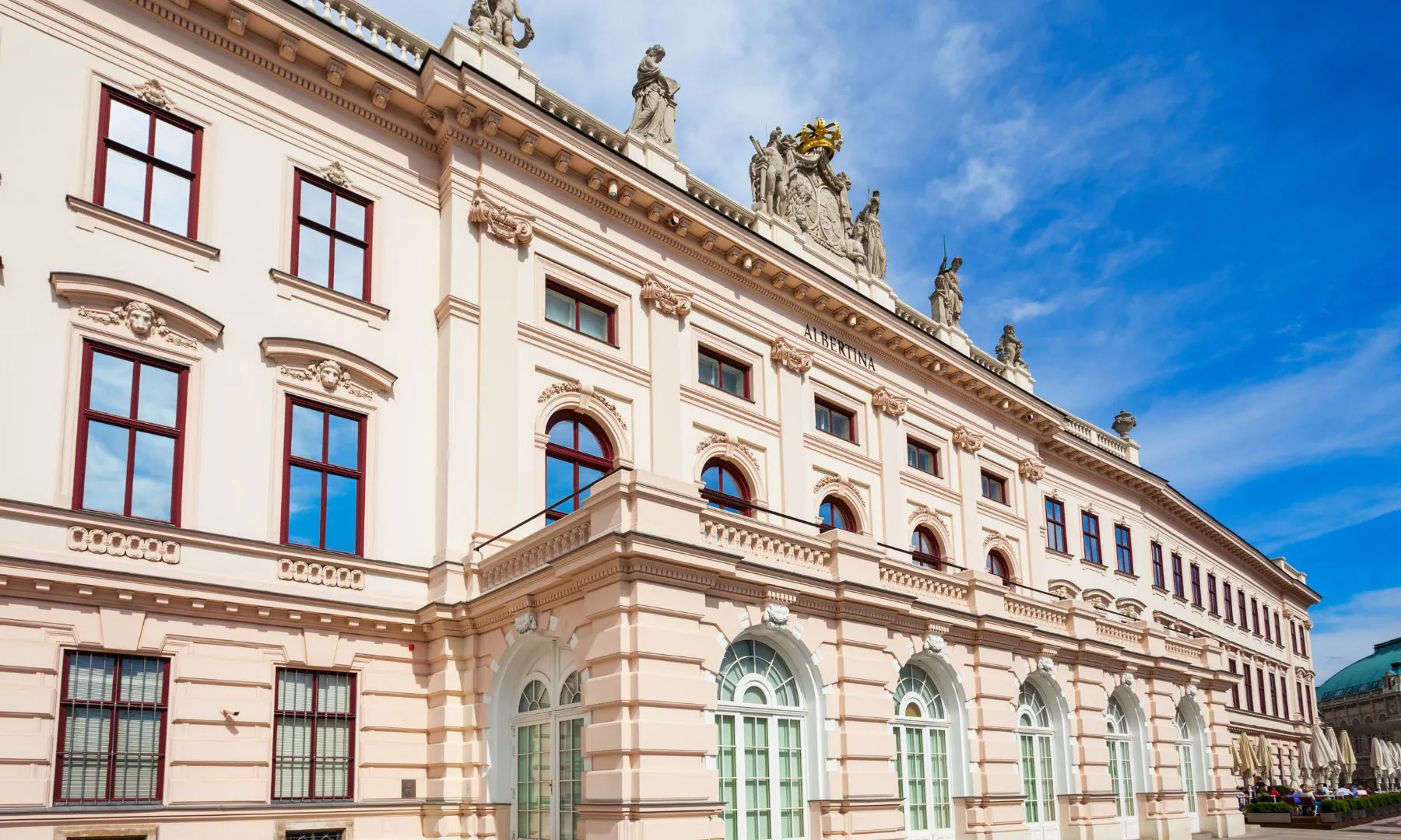 Wien Albertina Museum - Schönes helles Gebäude