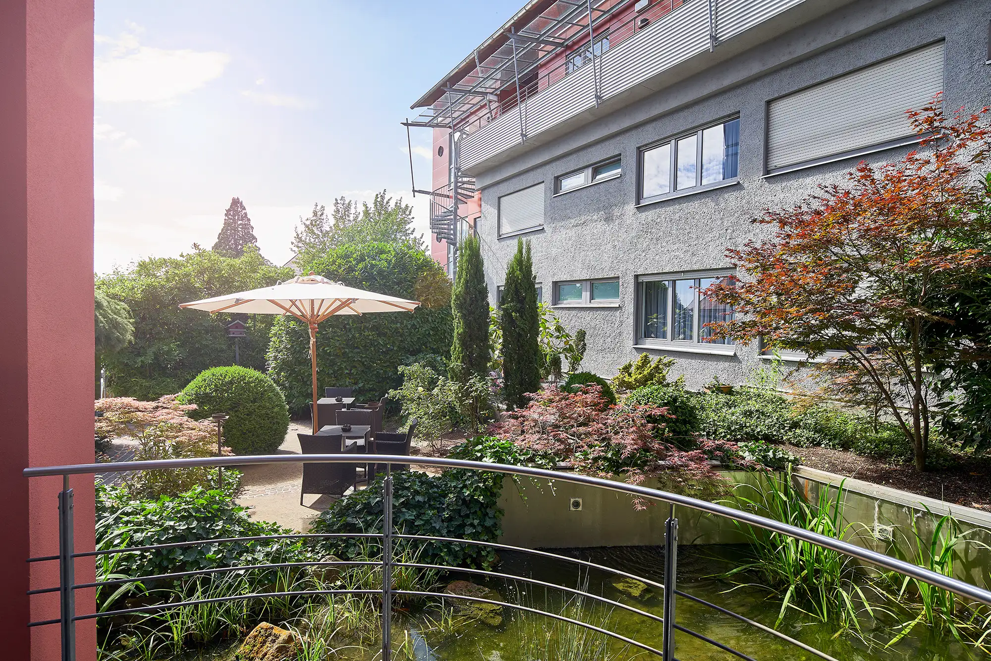 Gartenansicht Hotel City Krone