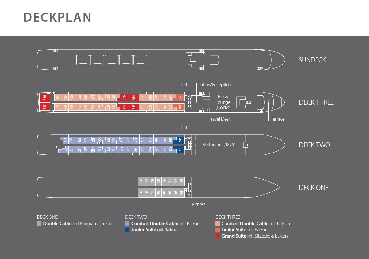 Deckplan der KD Moment