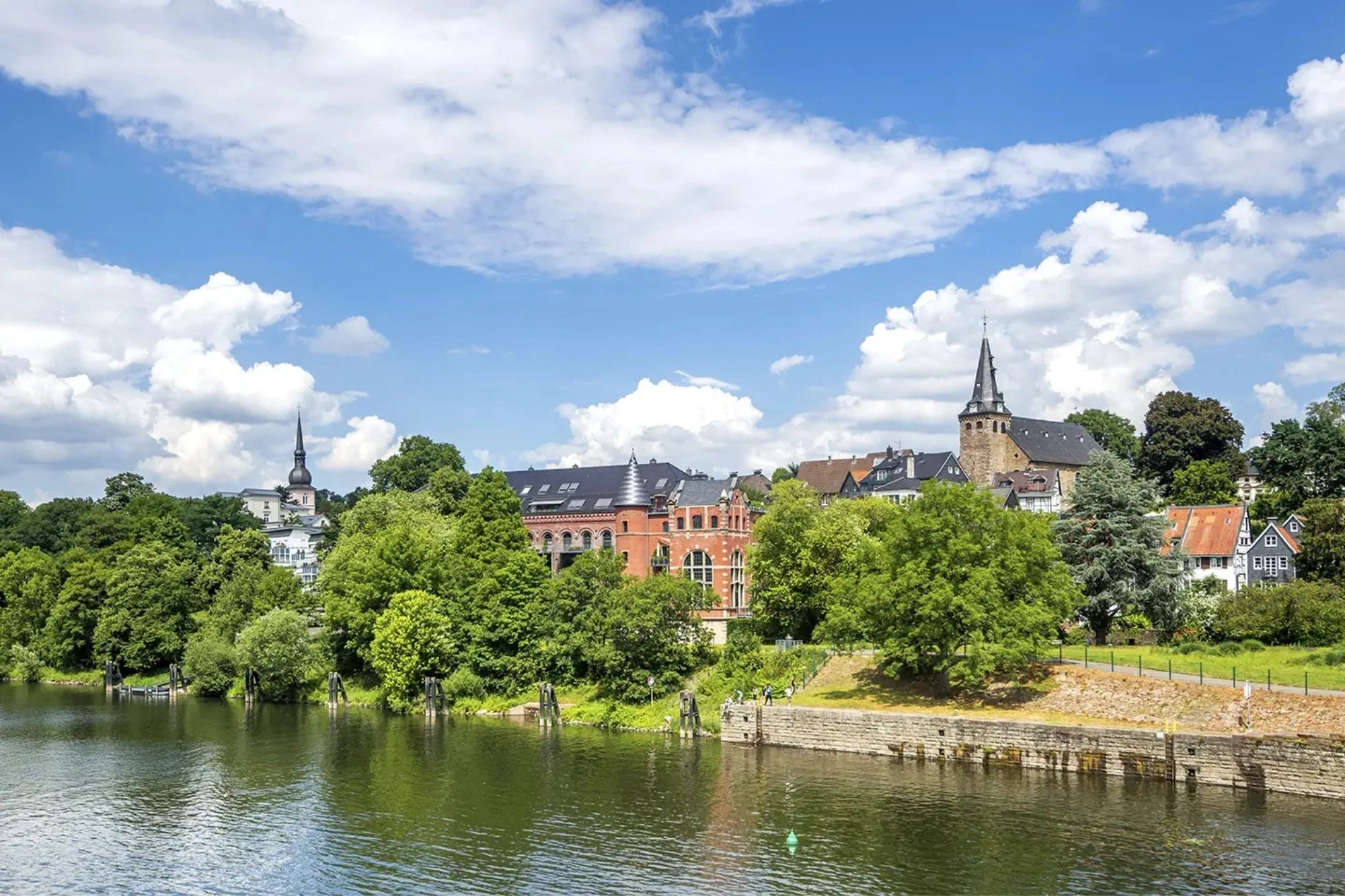 Kettwiger Ruhraue, Naturschutzgebiet am Südufer der Ruhr in Essen