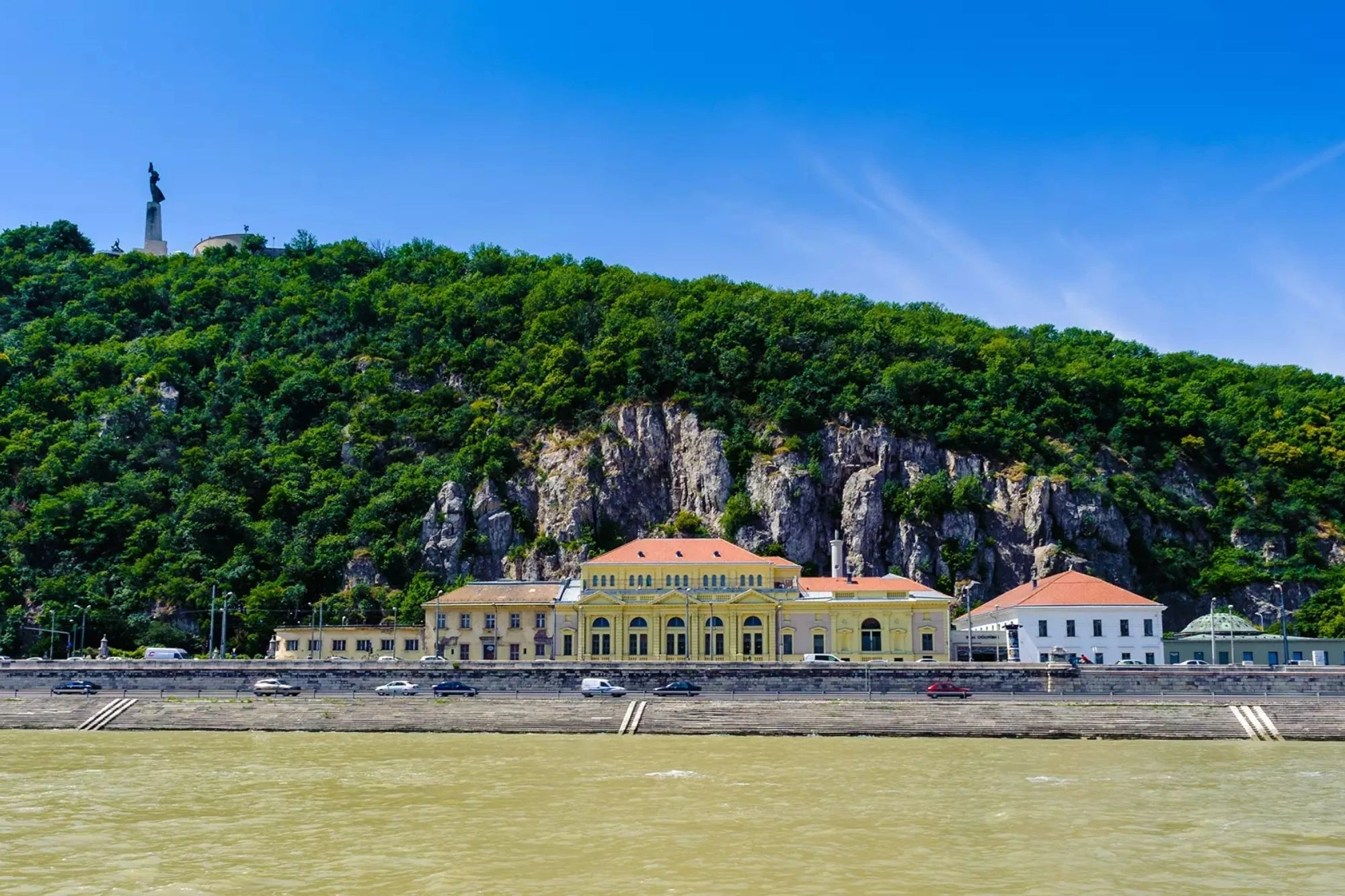 Donauufer in der Stadt Budapest