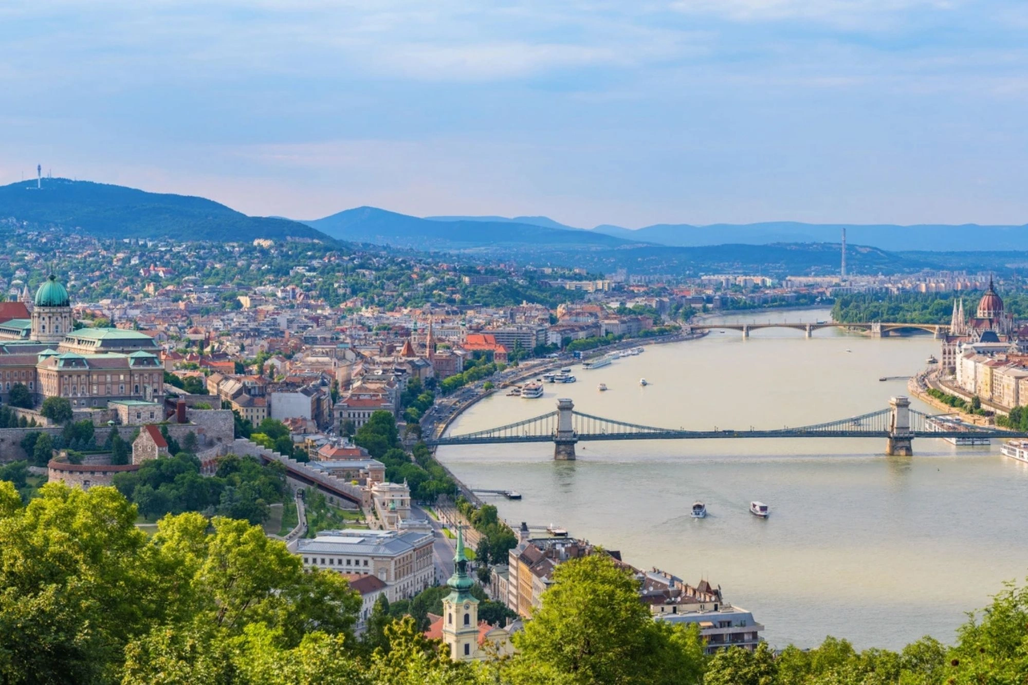 Blick auf die Donau in Budapest