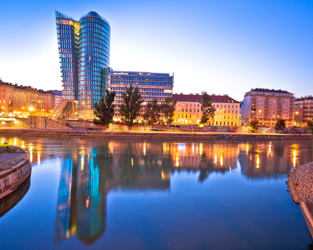 Wien bei Abendddämmerung