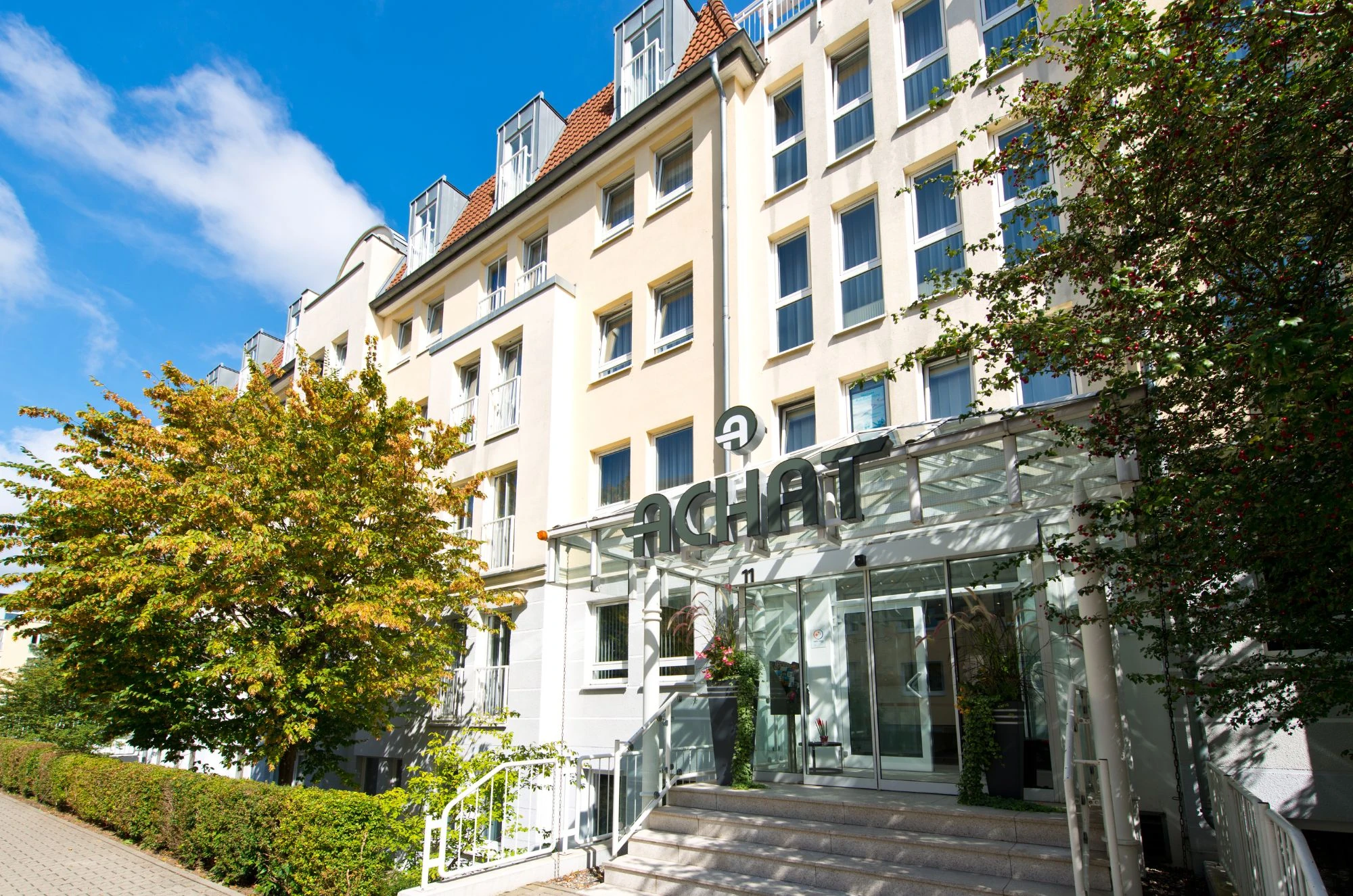 Außenansicht des ACHAT Hotel Dresden Elbufer