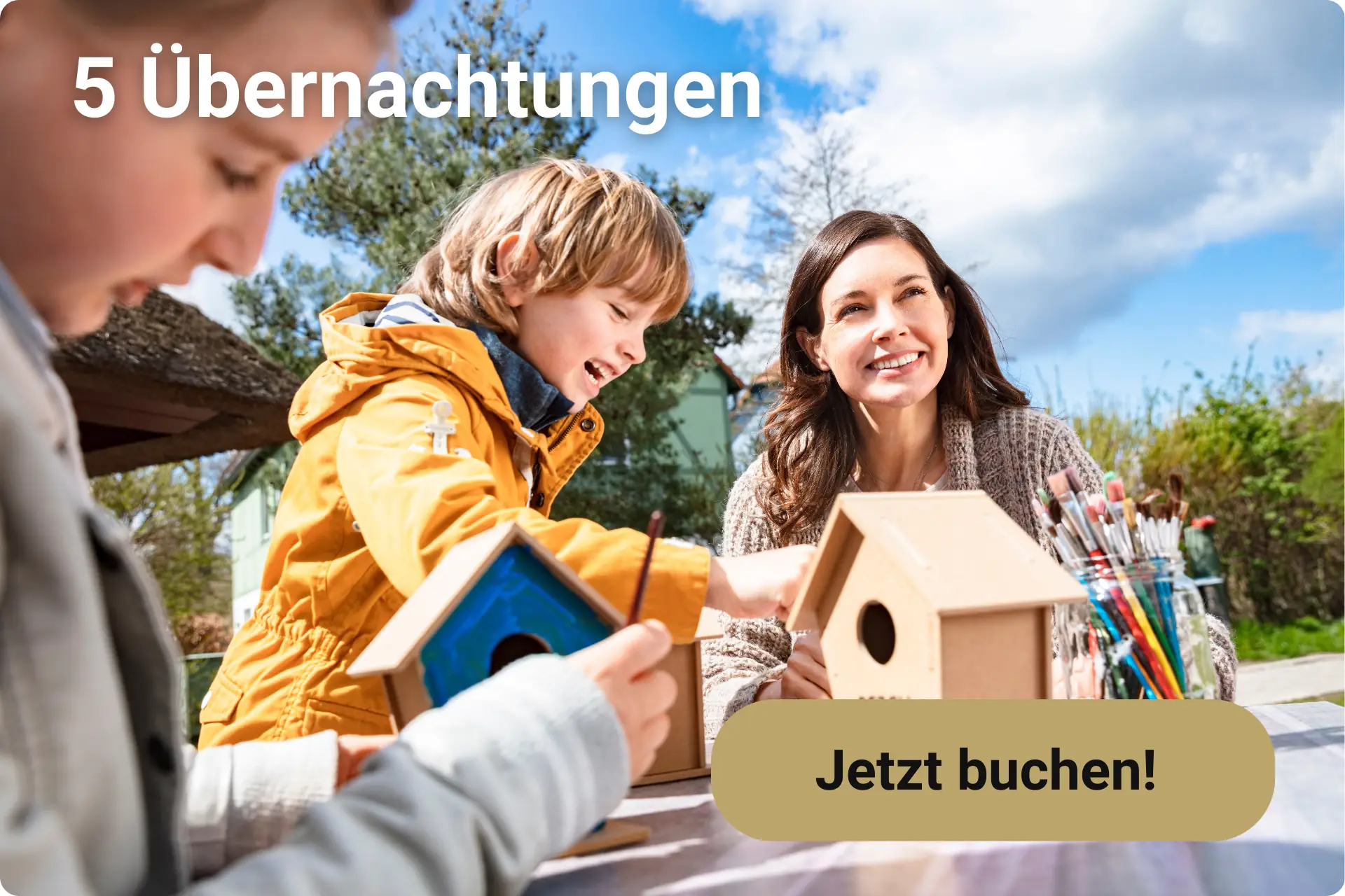 Familie im BEECH Resort Fleesensee als Angebotskachel für 5 Übernachtungen