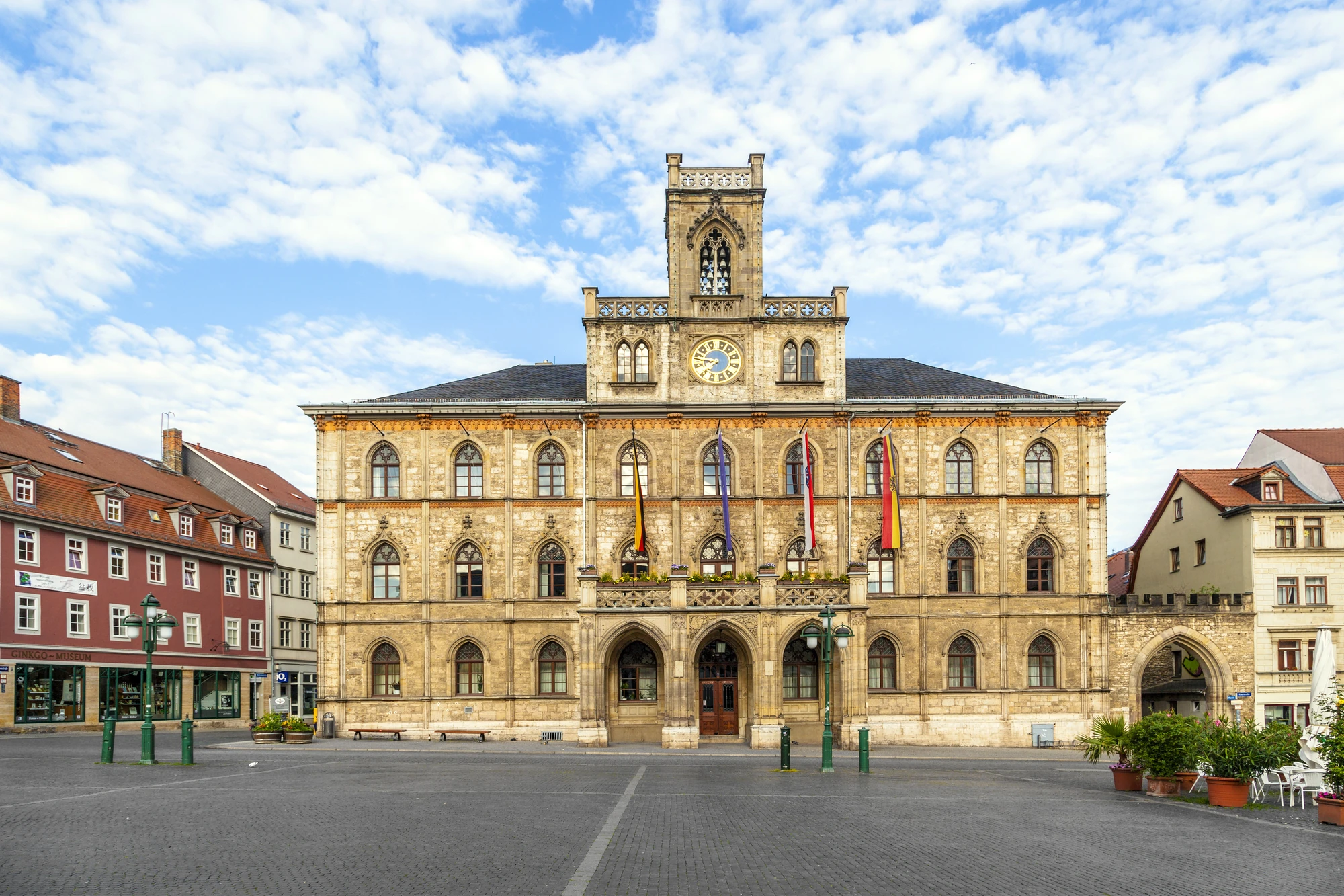 Weimar - Aussicht auf das historische Rathaus