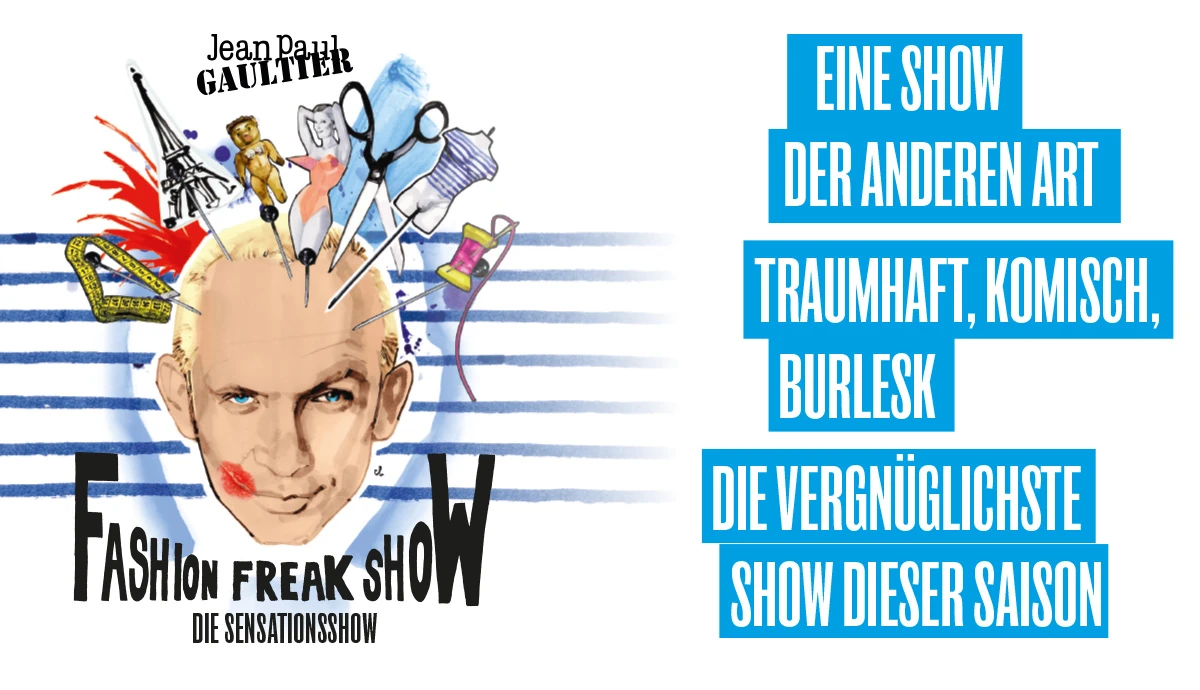 Jean Paul Gaultier Fashion Freak Show - Coverbild quer mit Text