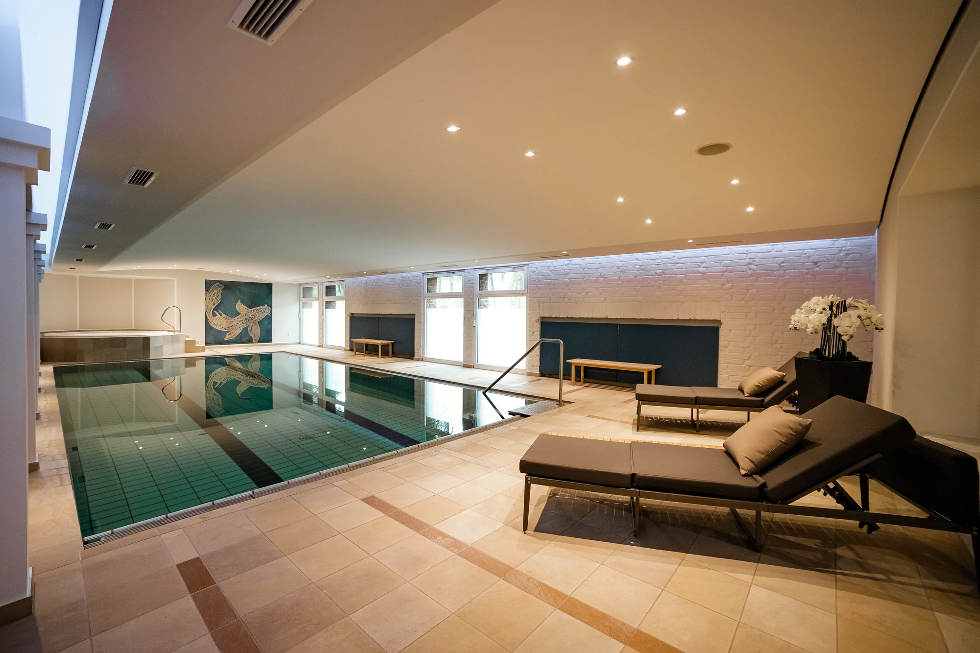 Indoorpool des Seehotels