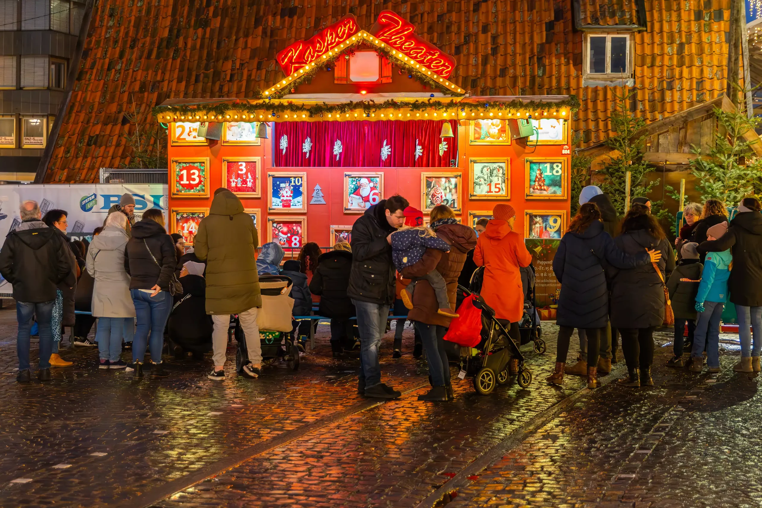 Kasper Theater auf dem Dortmunder Weihnachtsmarkt