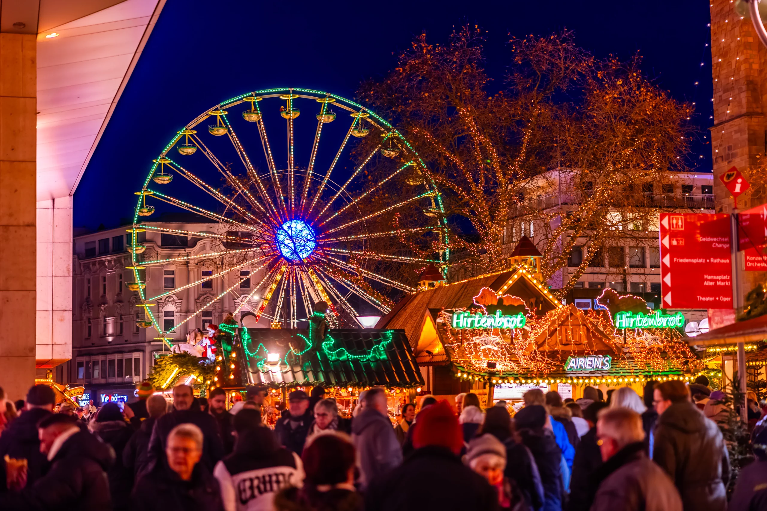 Riesenrad in der Weihnachtsstadt Dortmund