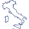 Italien Icon in Dunkelblau