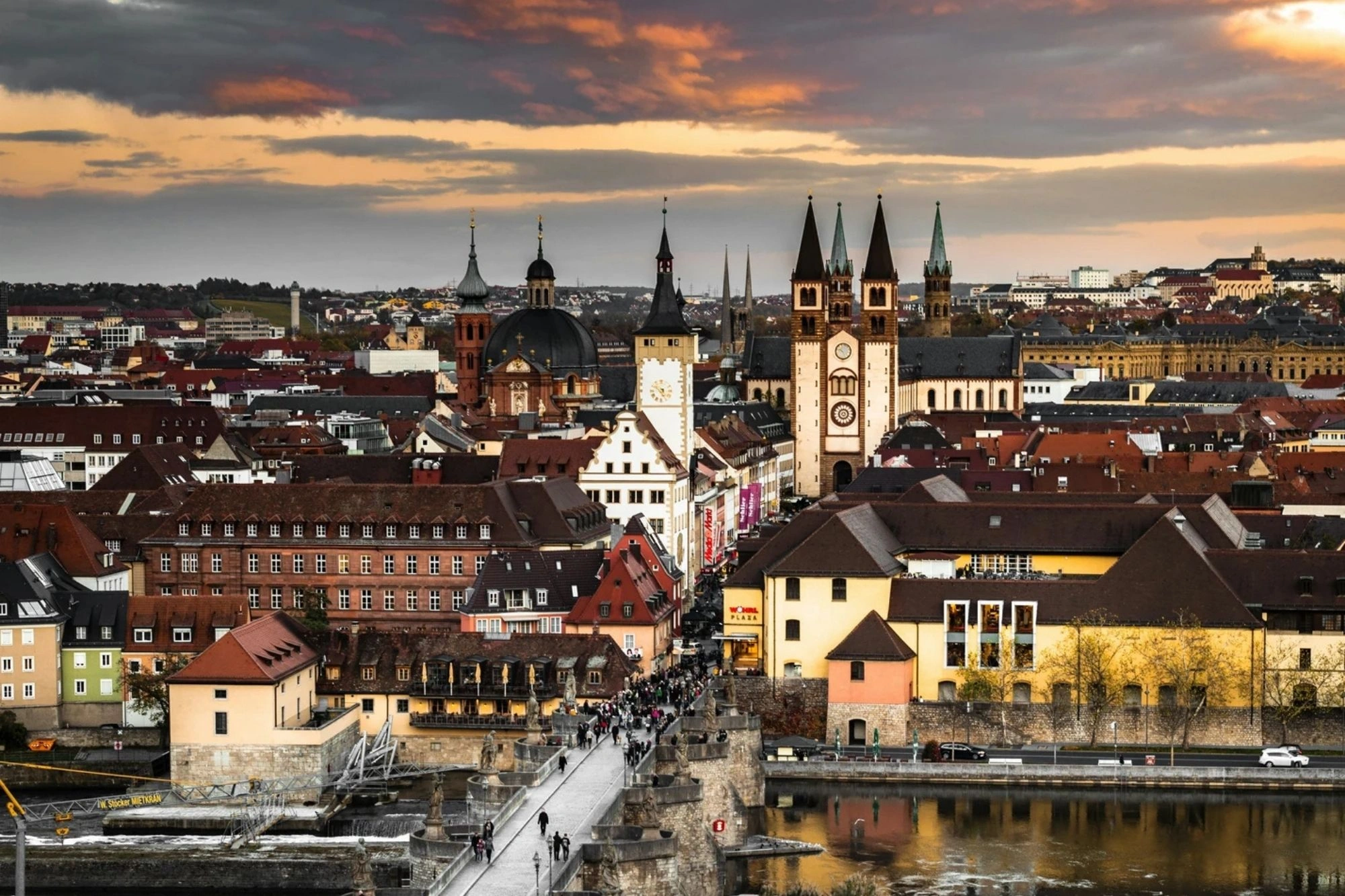 Panoramablick auf Würzburg