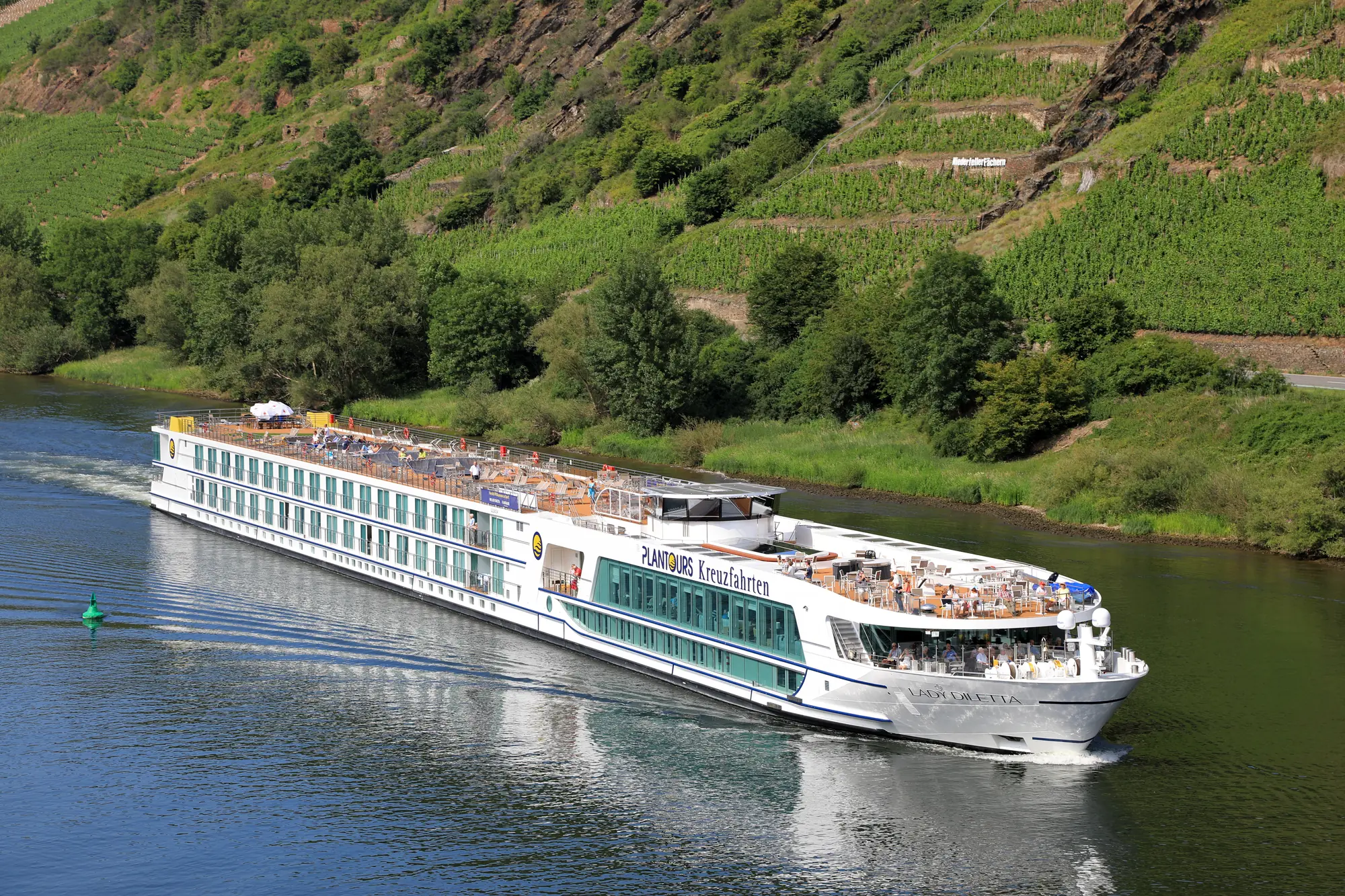 Lady Diletta auf der Mosel