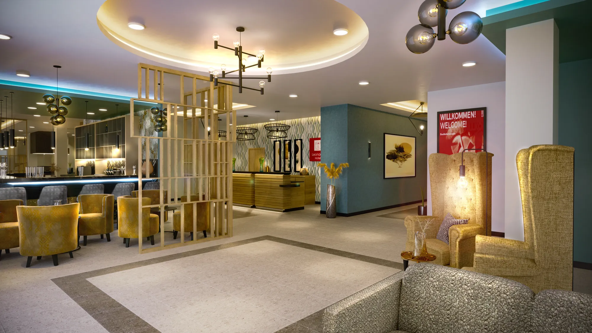 Leonardo Hotel Hamburg Altona Lobby