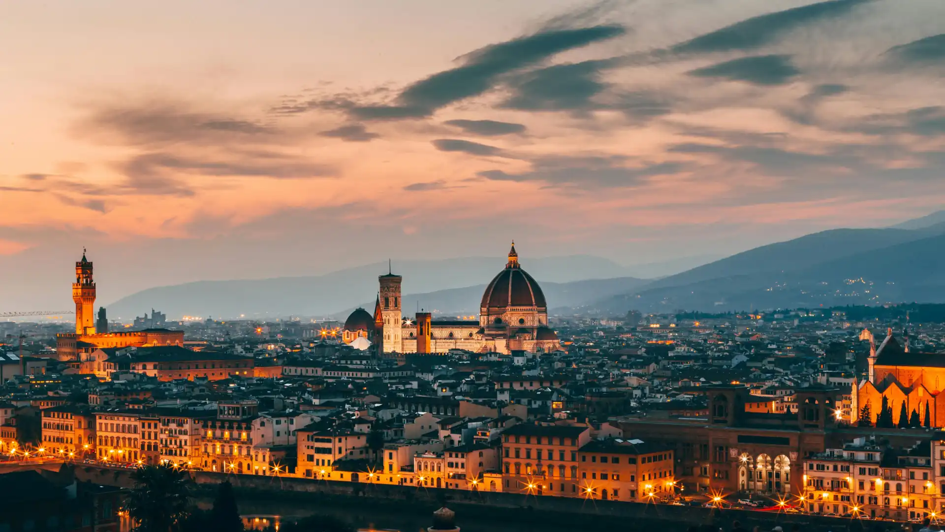 Luftaufnahme Der Stadt Florenz in der Toskana