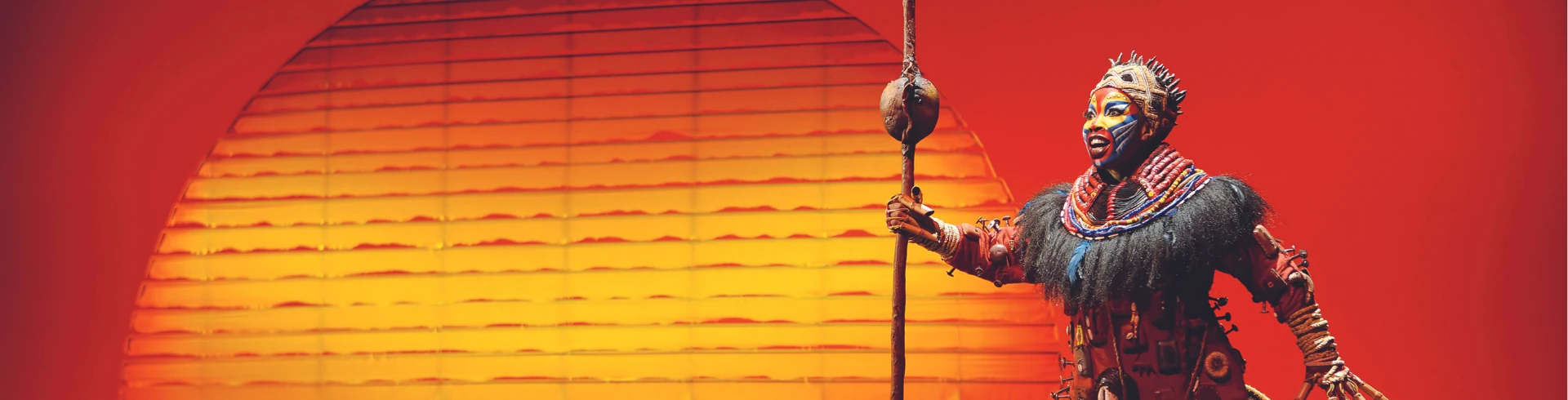 Musicalreisen Banner : Key Visual König der Löwen - Raffiki mit Sonne