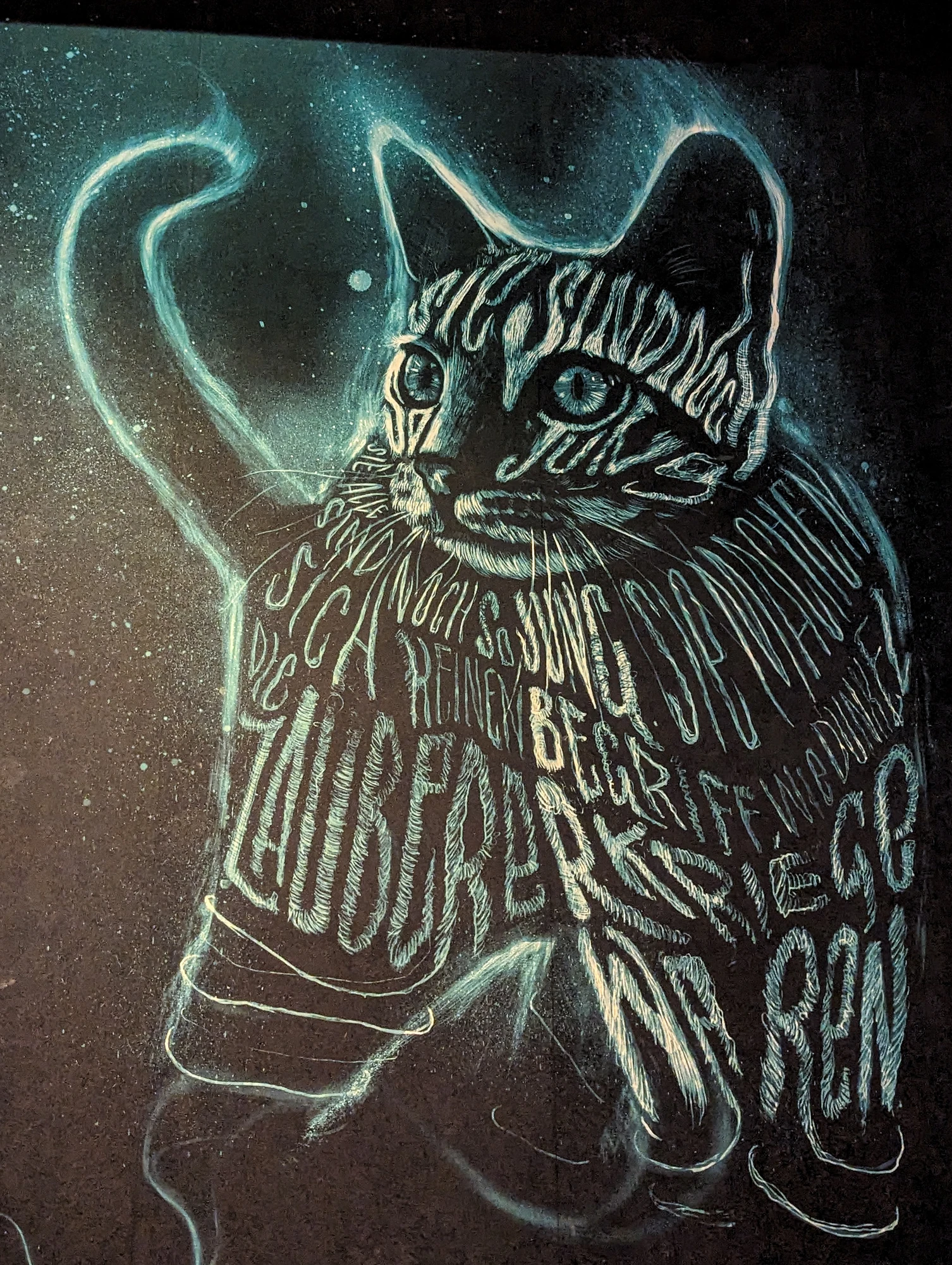 Wanddesign Harry Potter Theater Katze