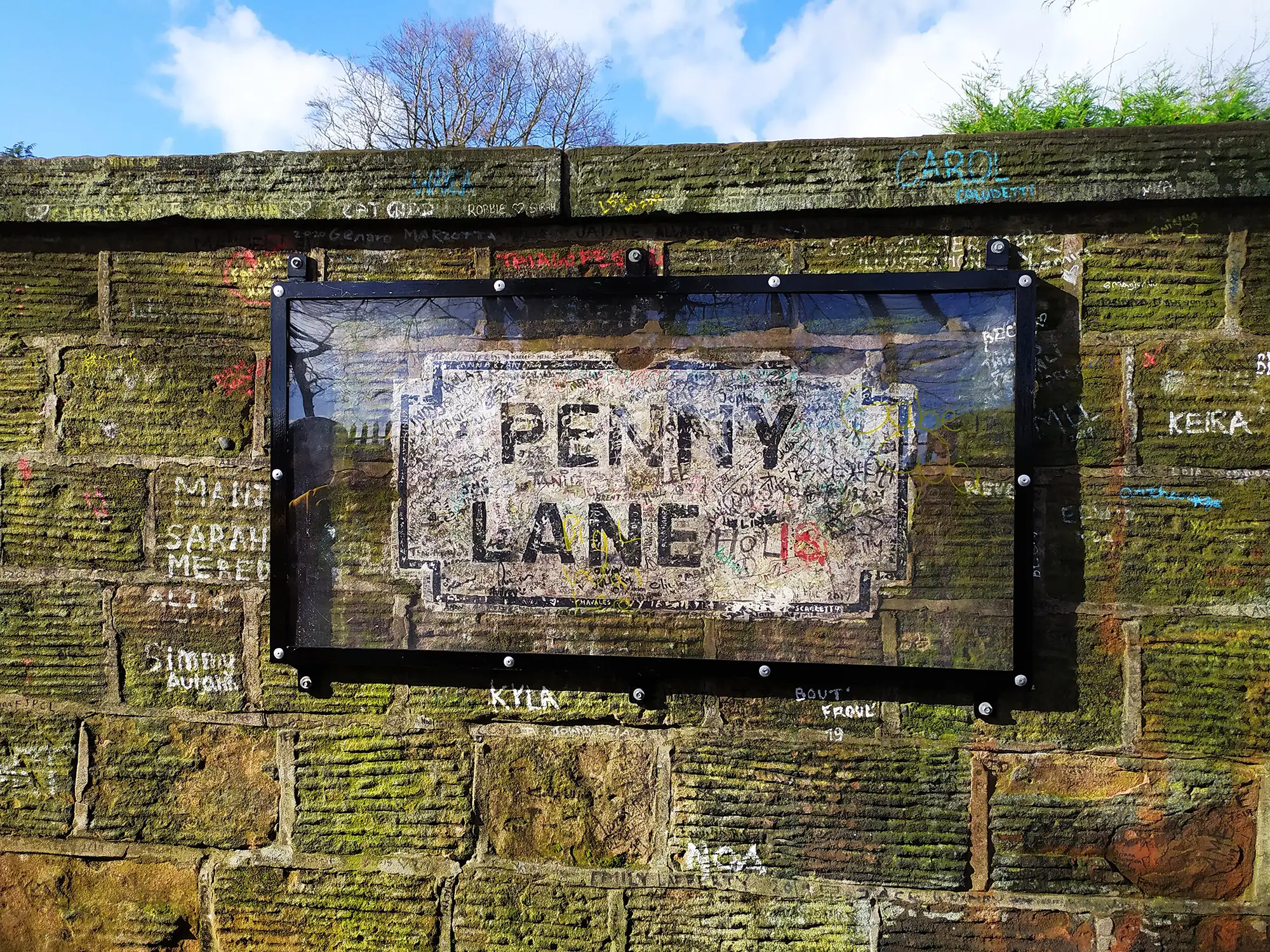 Penny Lane Straßenschild in Liverpool