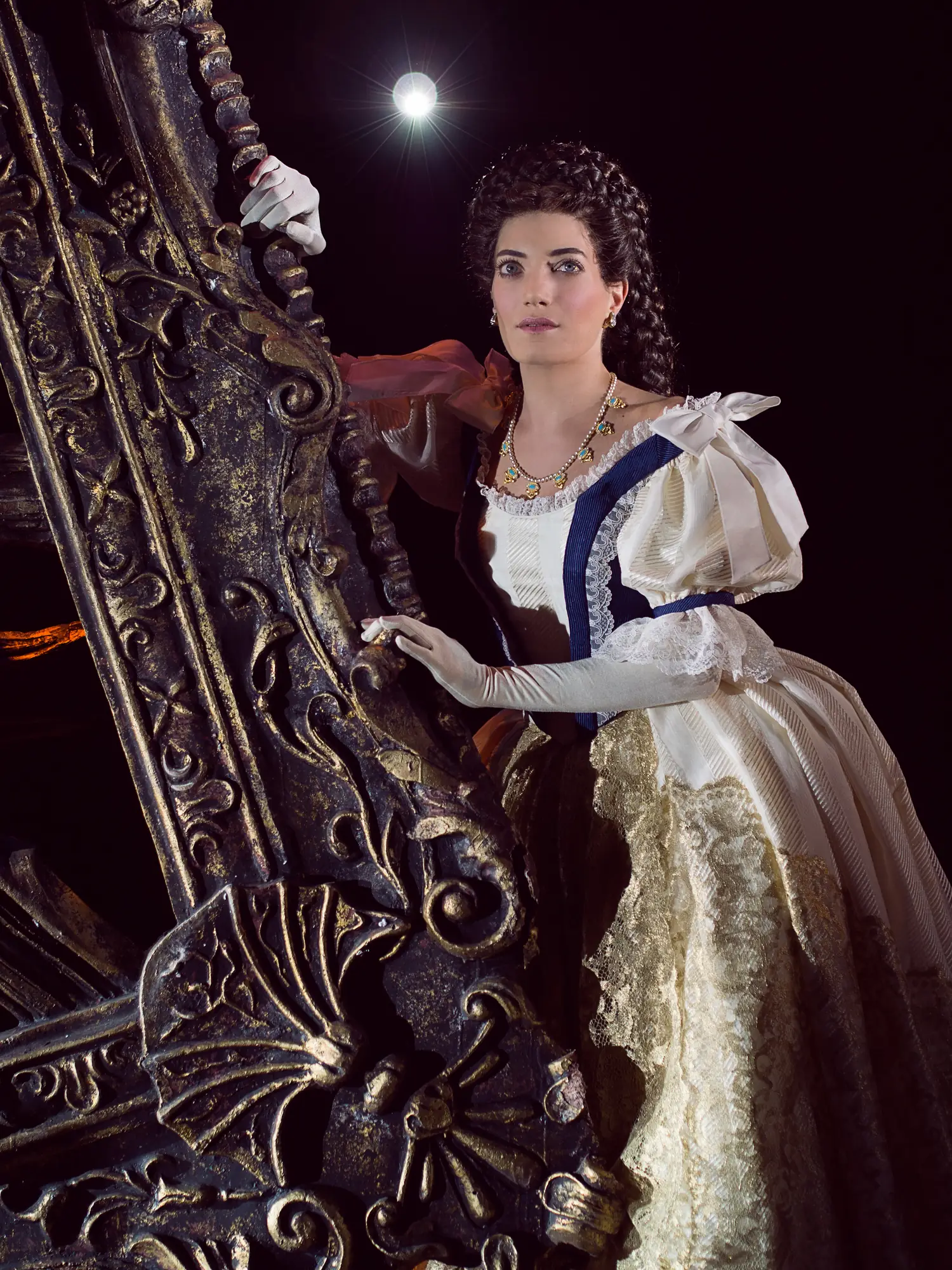 Kaiserin Elisabeth in prachtvollen Kleid