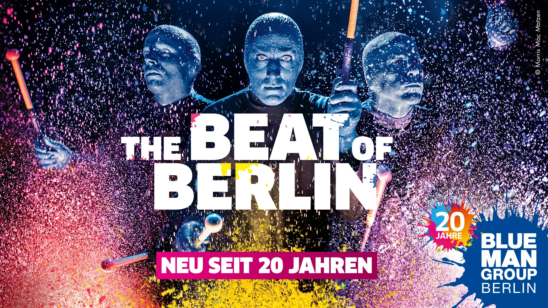 20 Jahre BLUE MAN GROUP Berlin - Logo Querformat