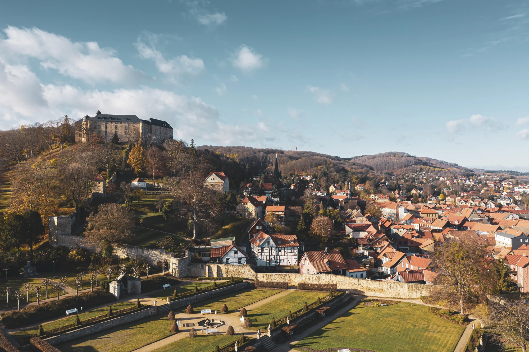 Schönste Wanderung Harz Blankenburg Harz im Herbst