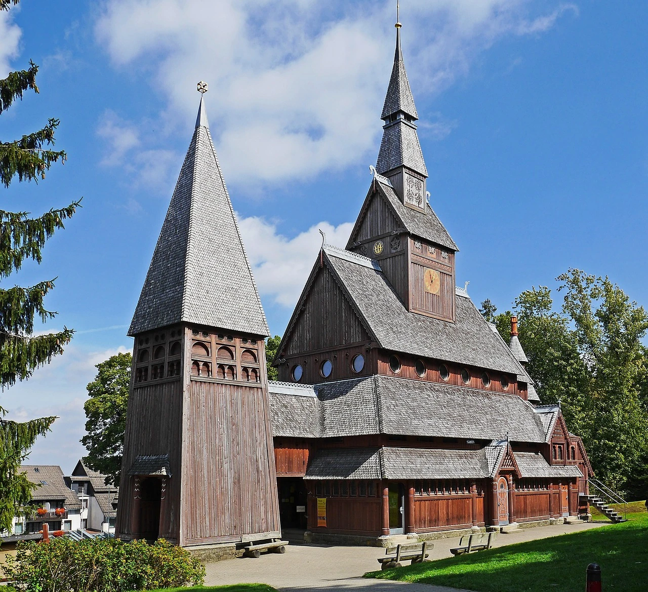 Schönste Wanderung Harz Stabkirche Adolf-Stabkirche Hahnenklee