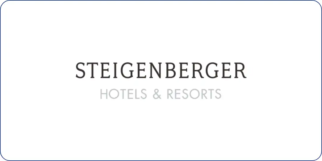Logo der Steigenberger Hotels & Resorts mit Schriftzug in Großbuchstaben