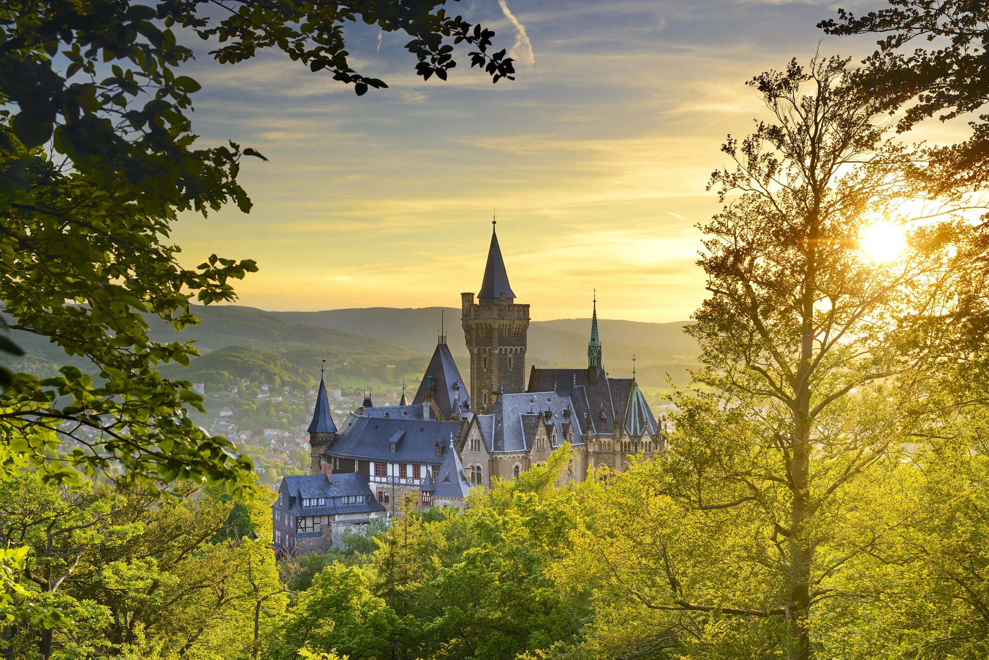 Schloss Wernigerode Panoramablick