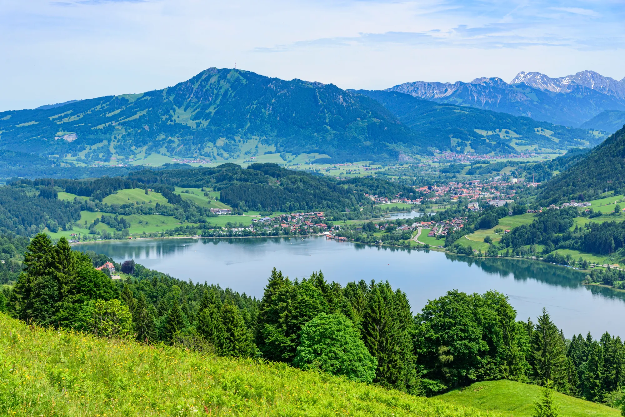 Großer Alpsee im Allgäu, Panorama