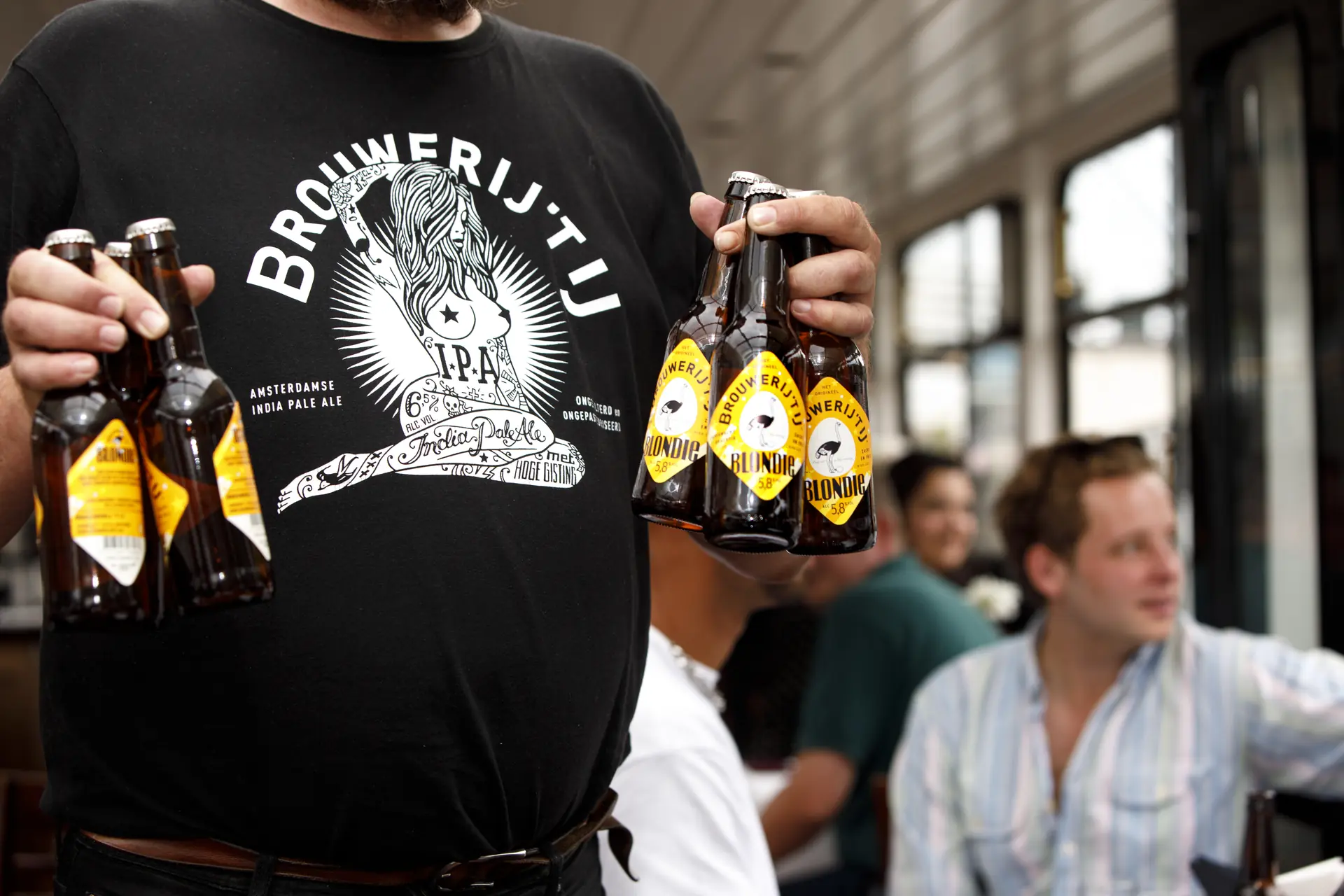 Bierverkostung während der Beer Cruise, Brouwerij T IJ