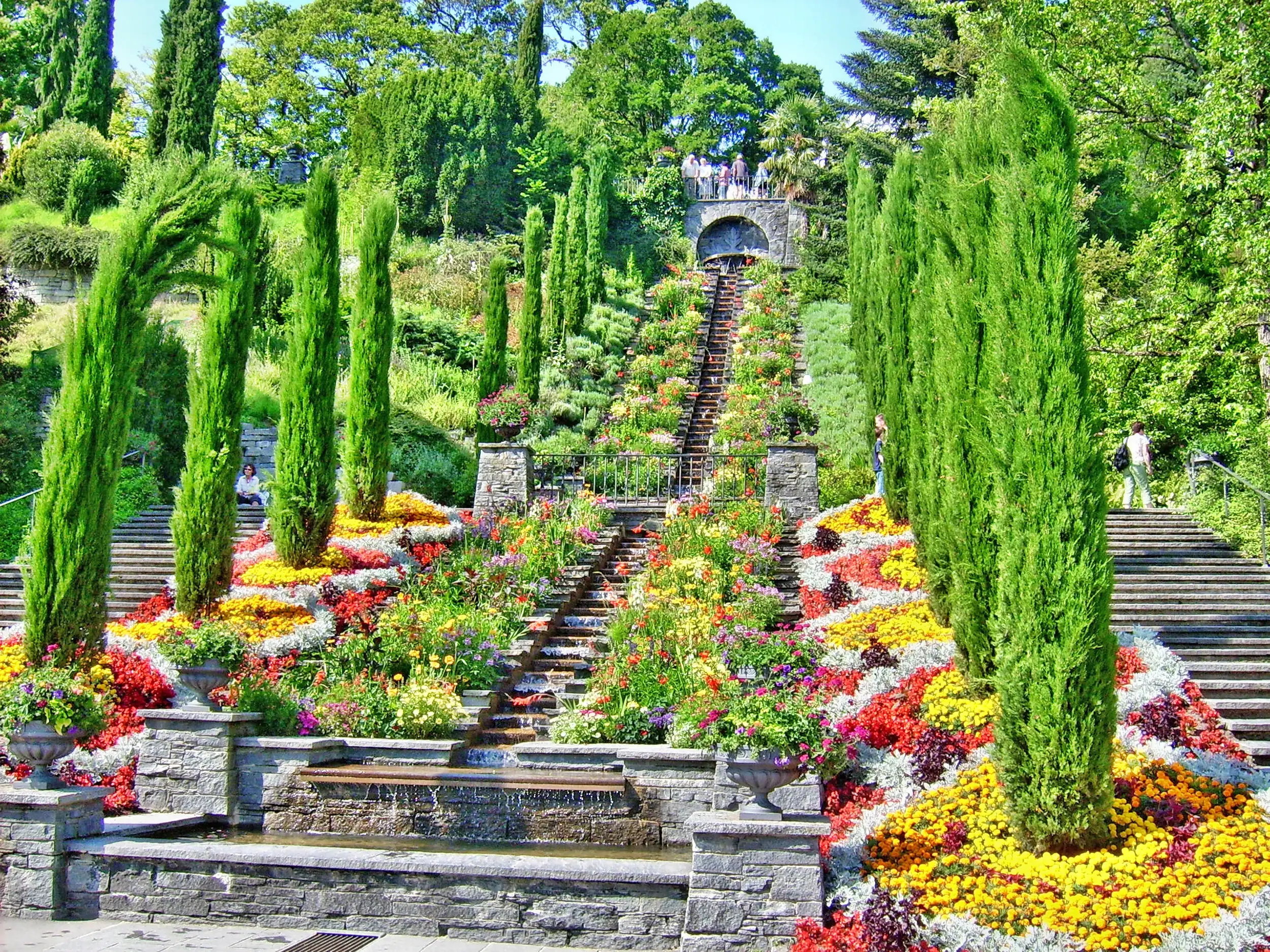 Treppe auf der Blumeninsel Mainau