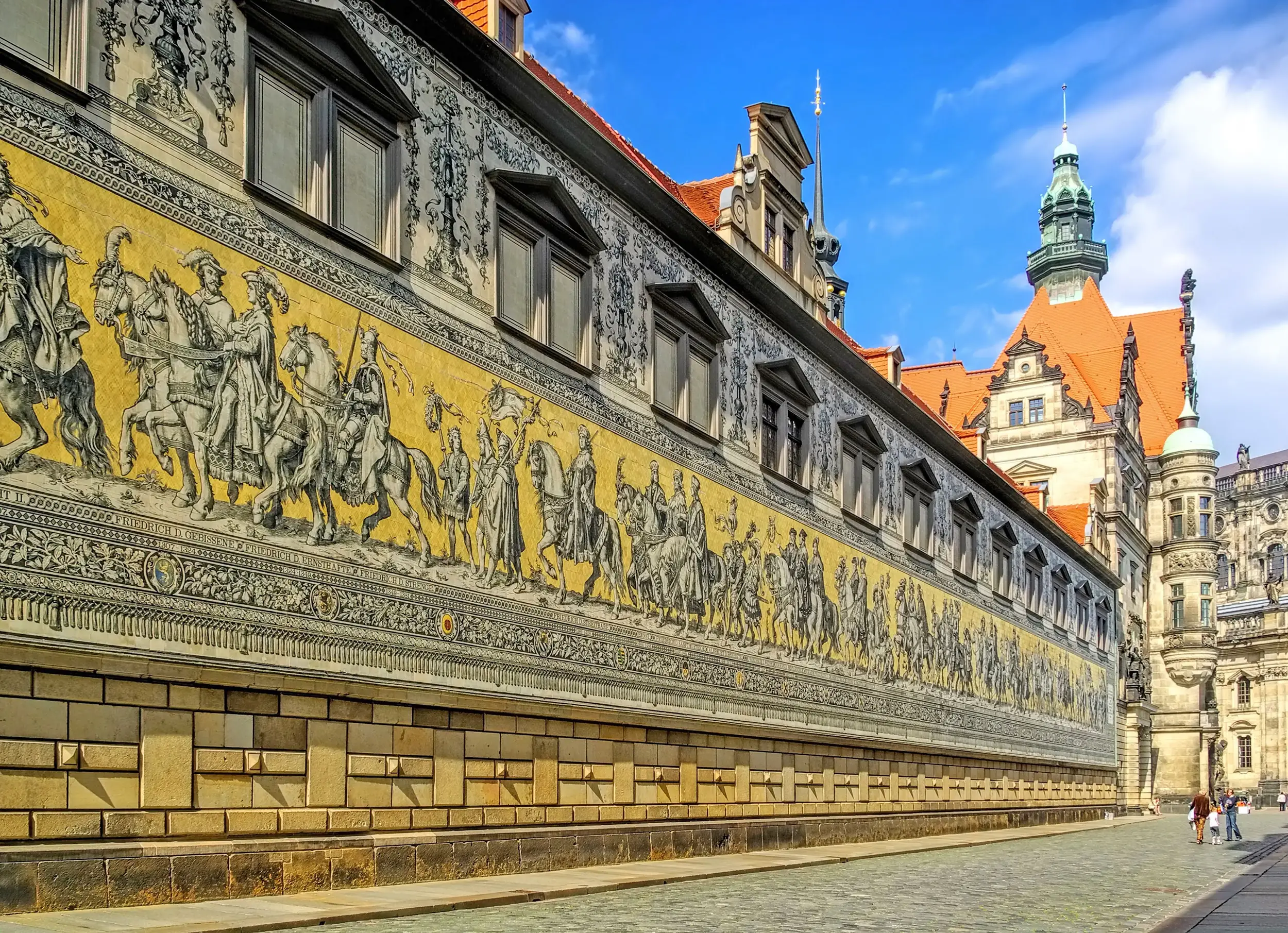 Fürstenzug in der Altstadt beim Kurzurlaub Dresden