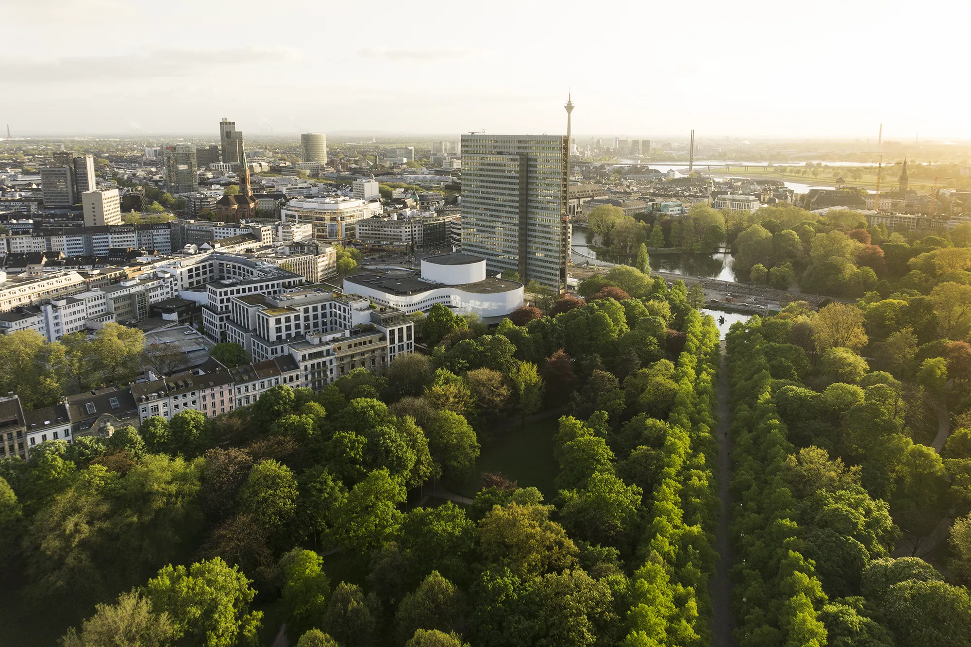 Panoramablick auf Düsseldorf