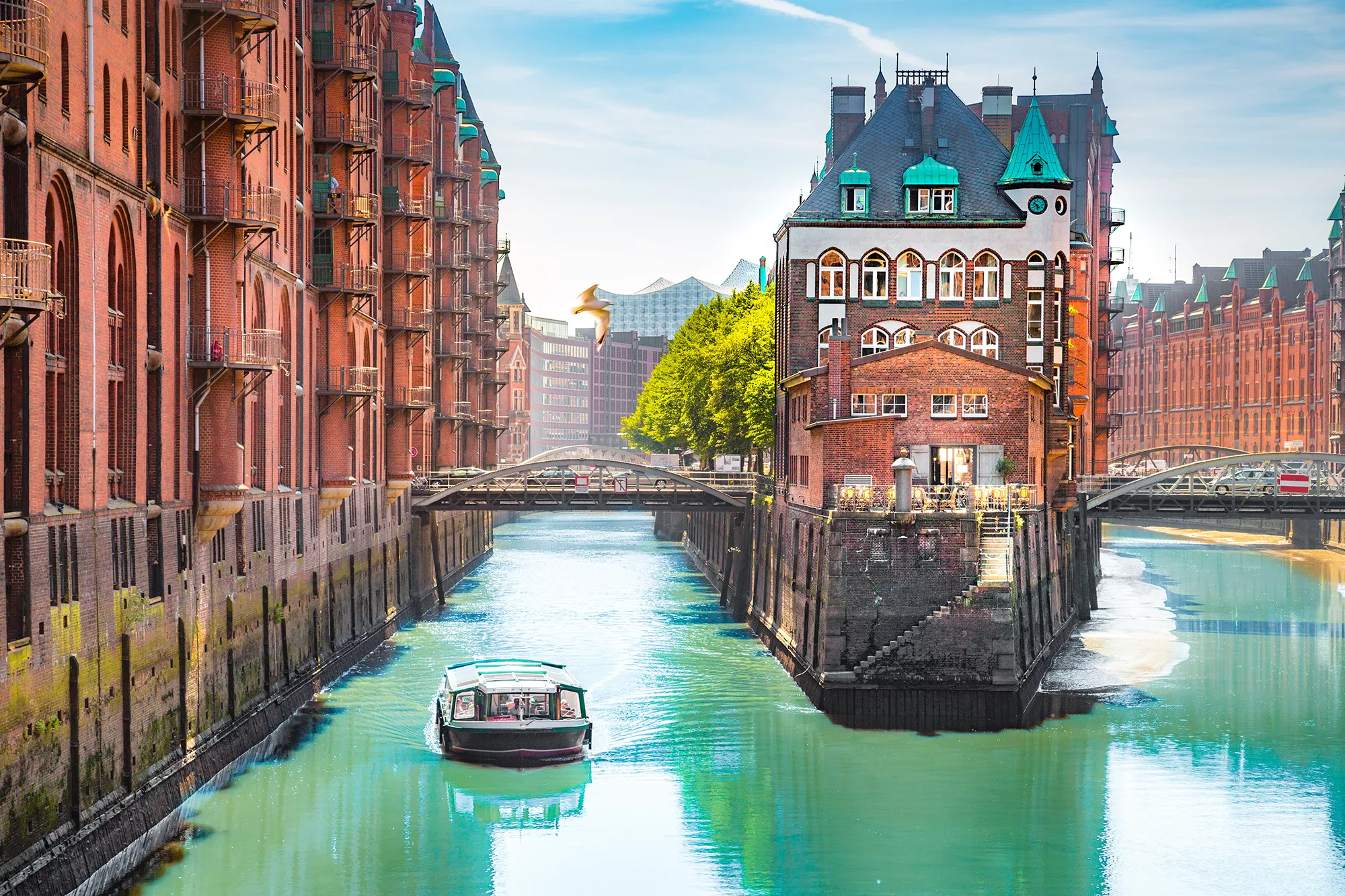 Bootstour in der Speicherstadt in Hamburg