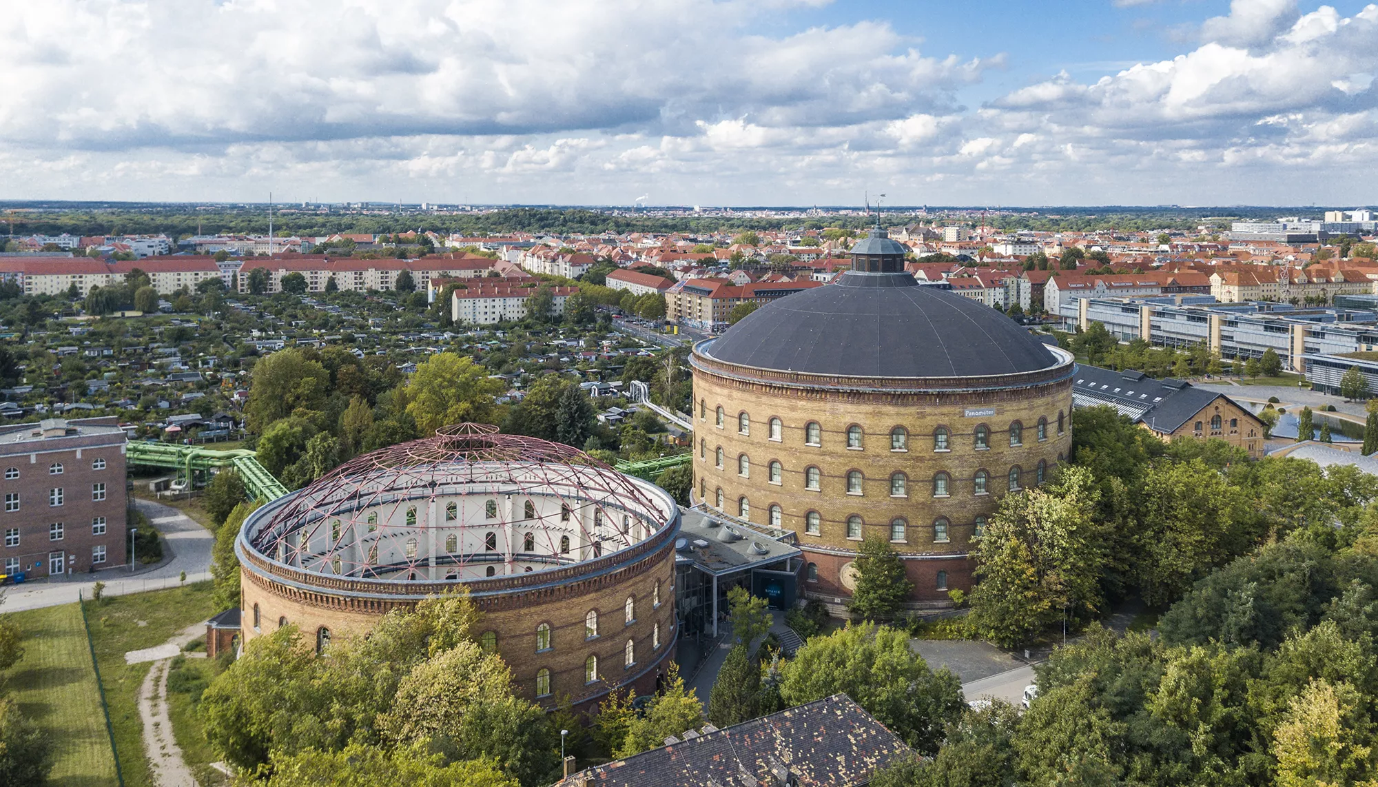 Leipzig Stadtmotiv - Panometer von oben