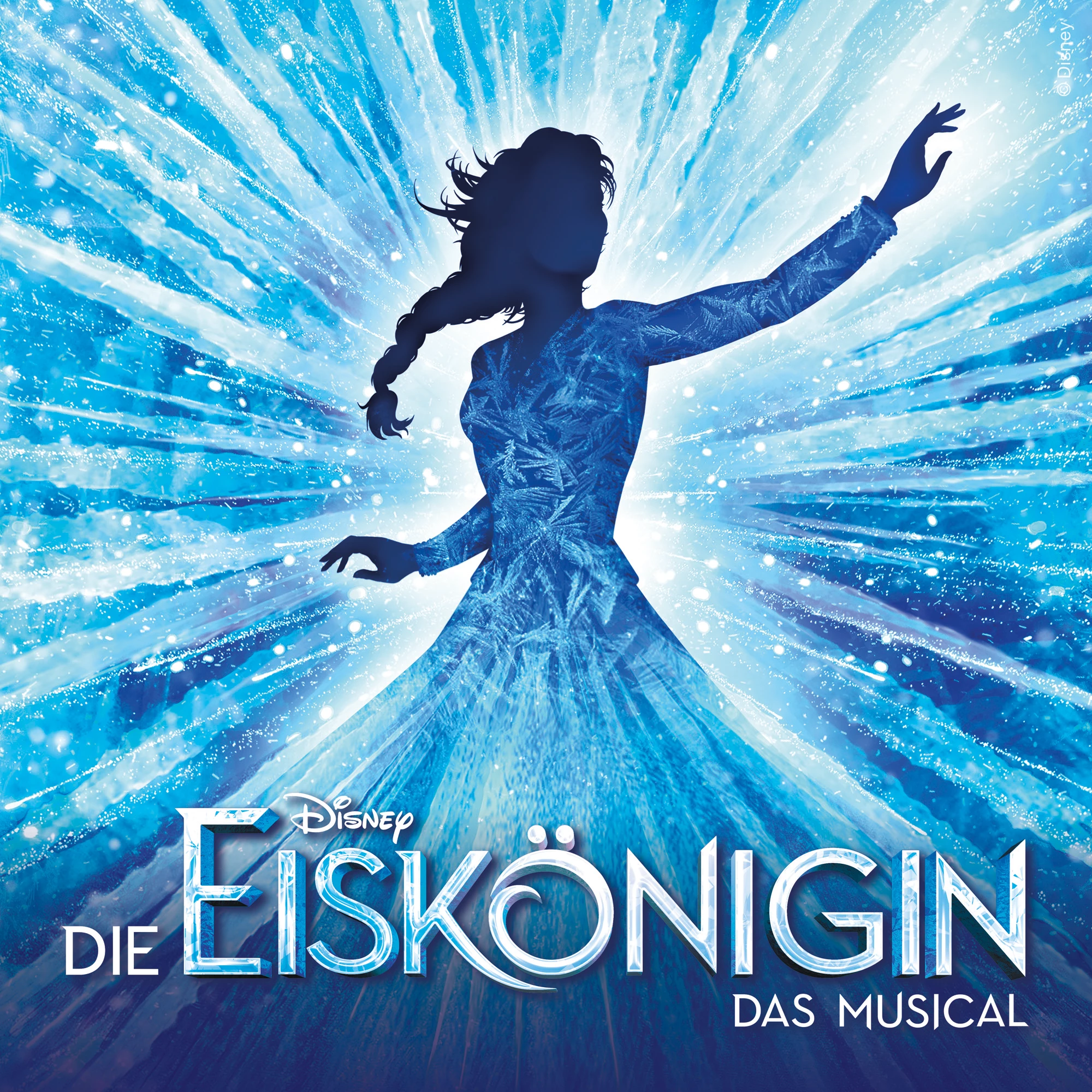 Musical Disneys Die Eiskönigin in Hamburg - Logo mit der Silhouette von Elsa