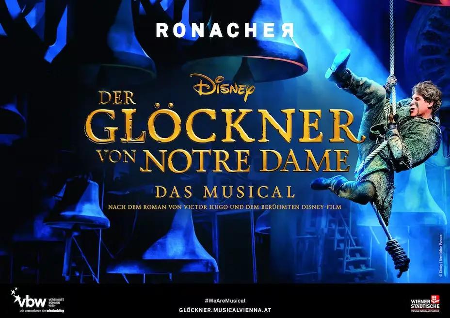 Disneys Der Glöckner von Notre Dame Wien - Key Visual mit Logo