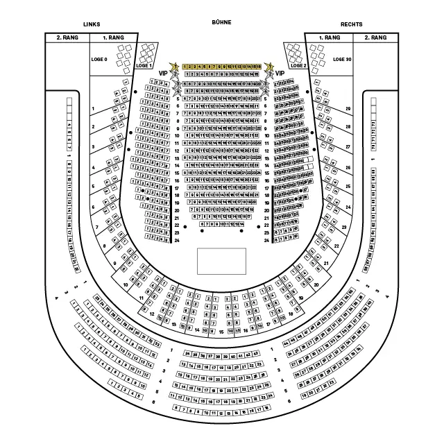 Der Glöckner von Notre Dame, Saalplan