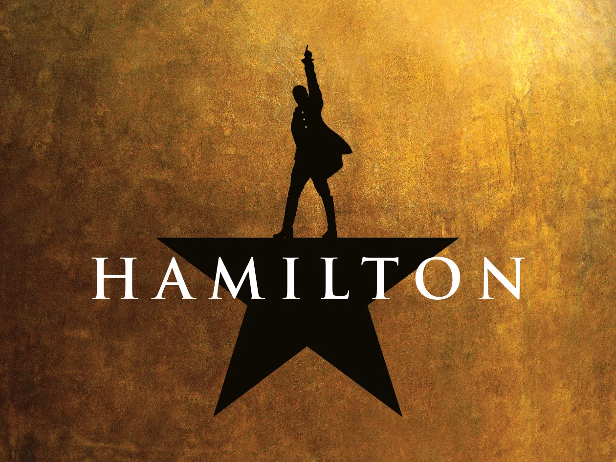 HAMILTON Musical in Hamburg - Logo mit der Silhouette von Alexander Hamilton